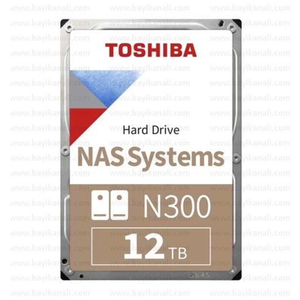 Toshiba 12TB N300 7200RPM 512MB Cache Sata 3 HDWG51CUZSVA NAS Dis