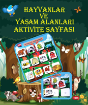 Ada Detox Tox ( Hayvanlar Ve Yaşam Alanlari ) Keçe Cirtli Aktivite Sayfasi 