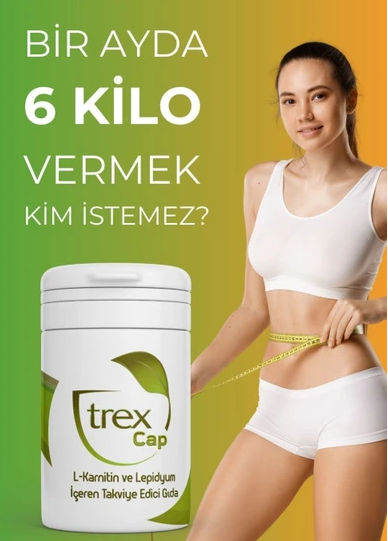Trex Tea Trex Cap ,  30 Günde 30 Kapsül Su İle Yutulan Detox Kapsül