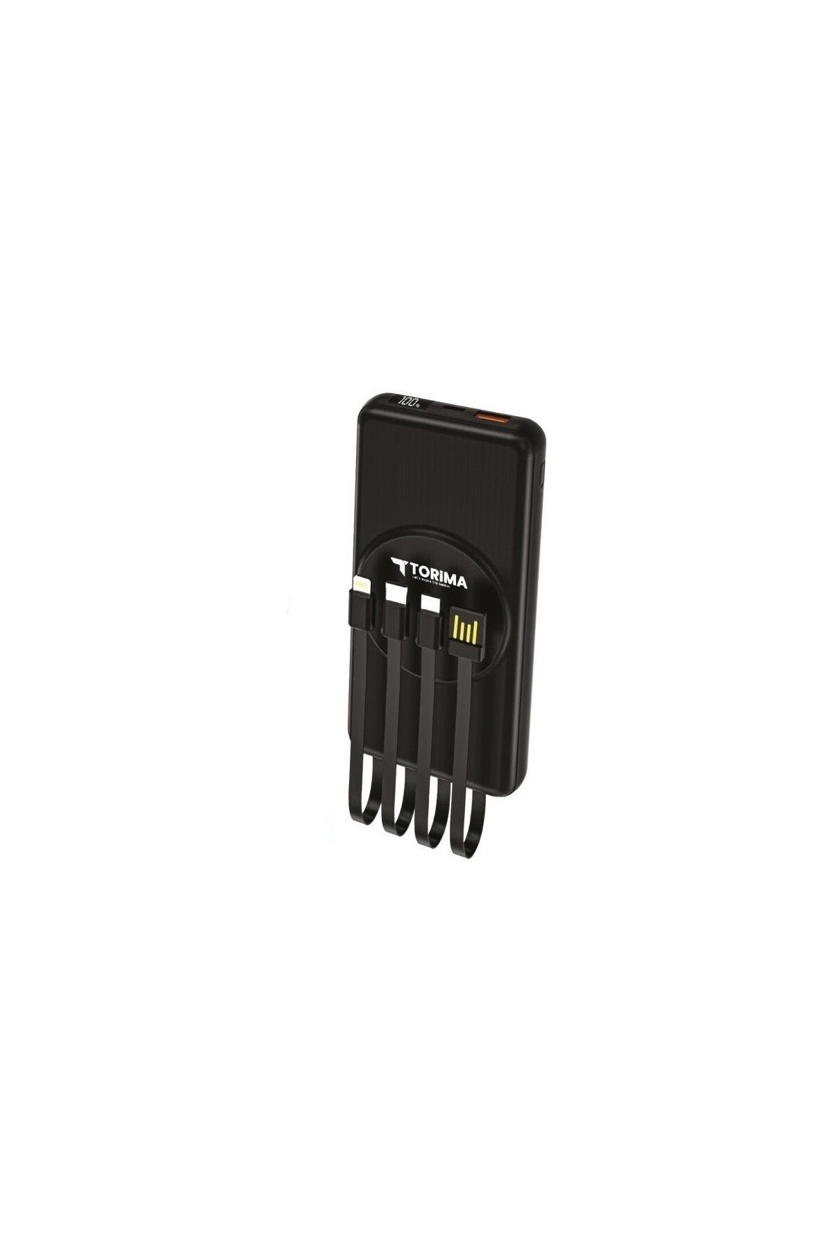 Torima Trm-1014 Kablosuz Şarjli 10.000 Mah Powerbank | Entegre Kablolu V