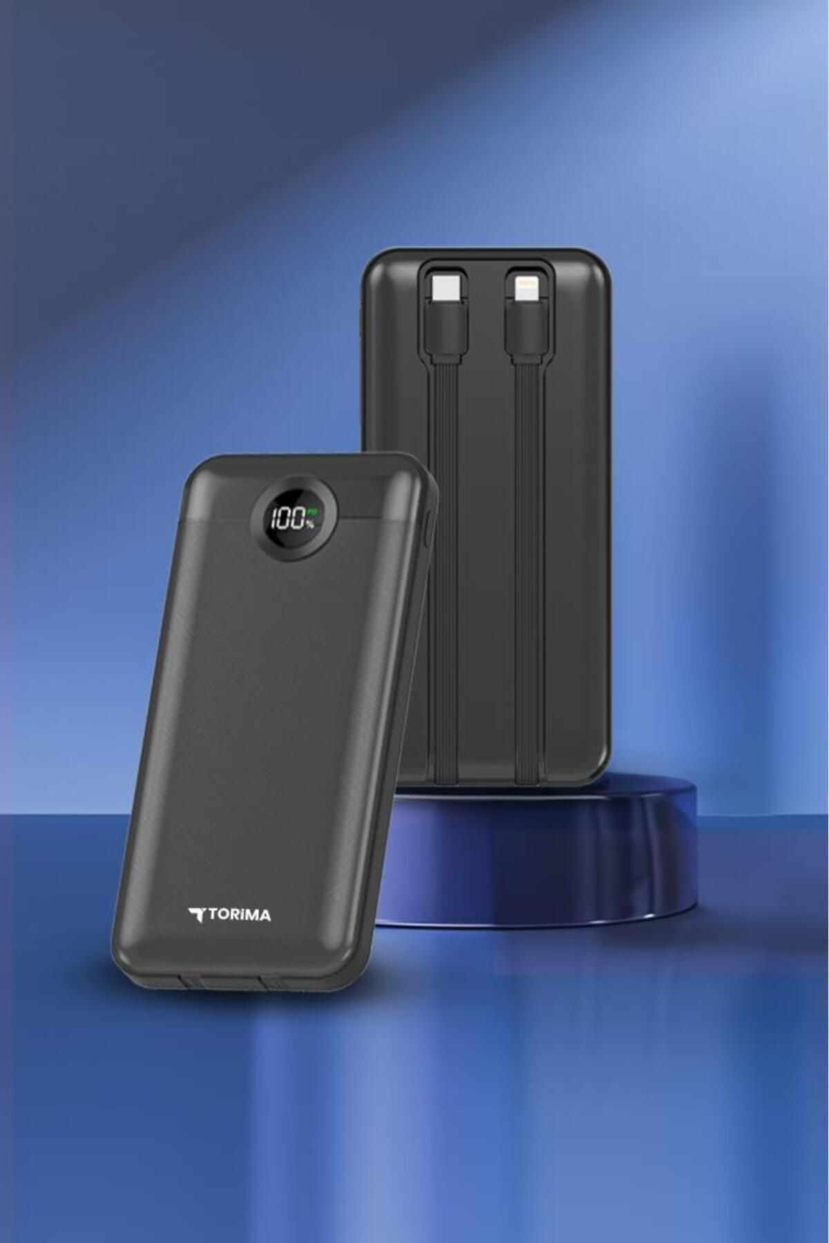 Torima Trm-1015 10000 Mah 2 Çikişli 22.5W Hizli Şarj Dijital Göstergeli