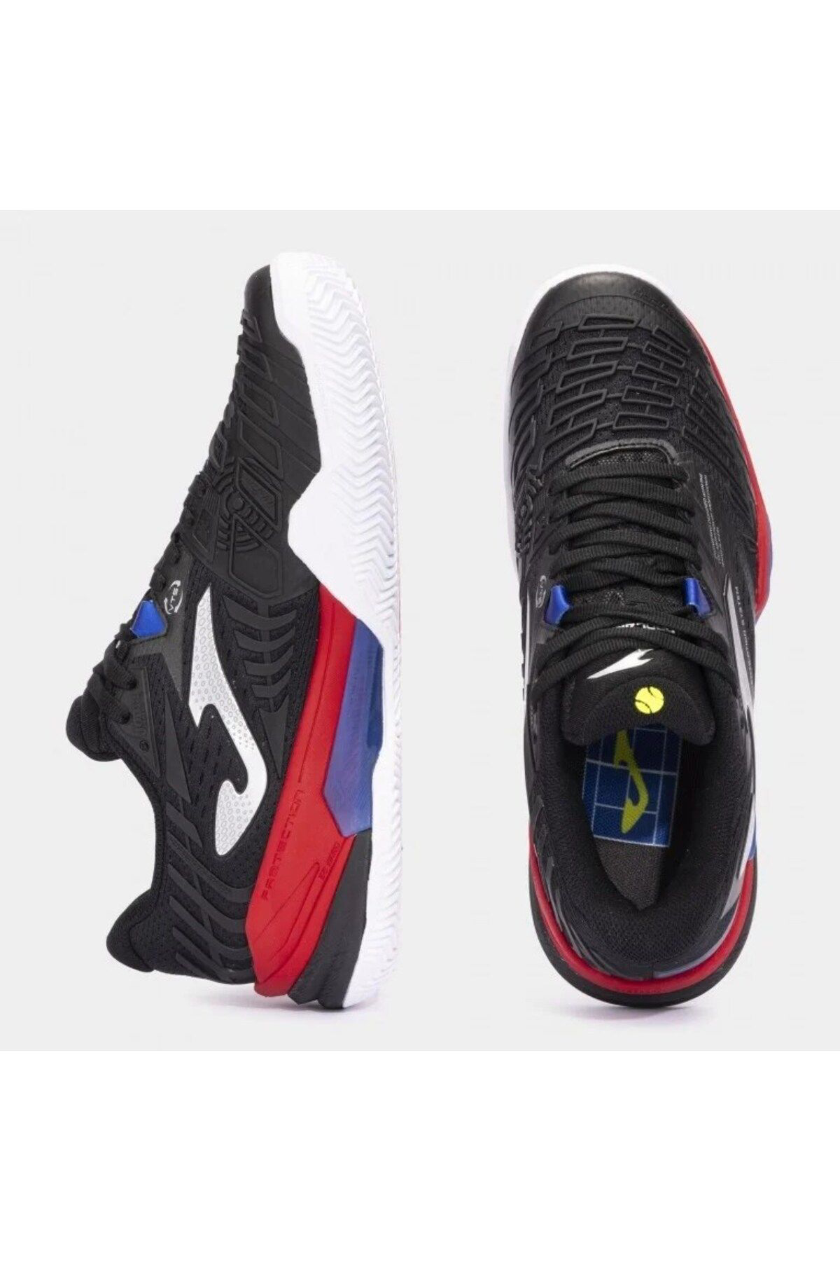 Joma T.Roland 2401 Black Red Blue Erkek Siyah - Kirmizi - Mavi Tenis A