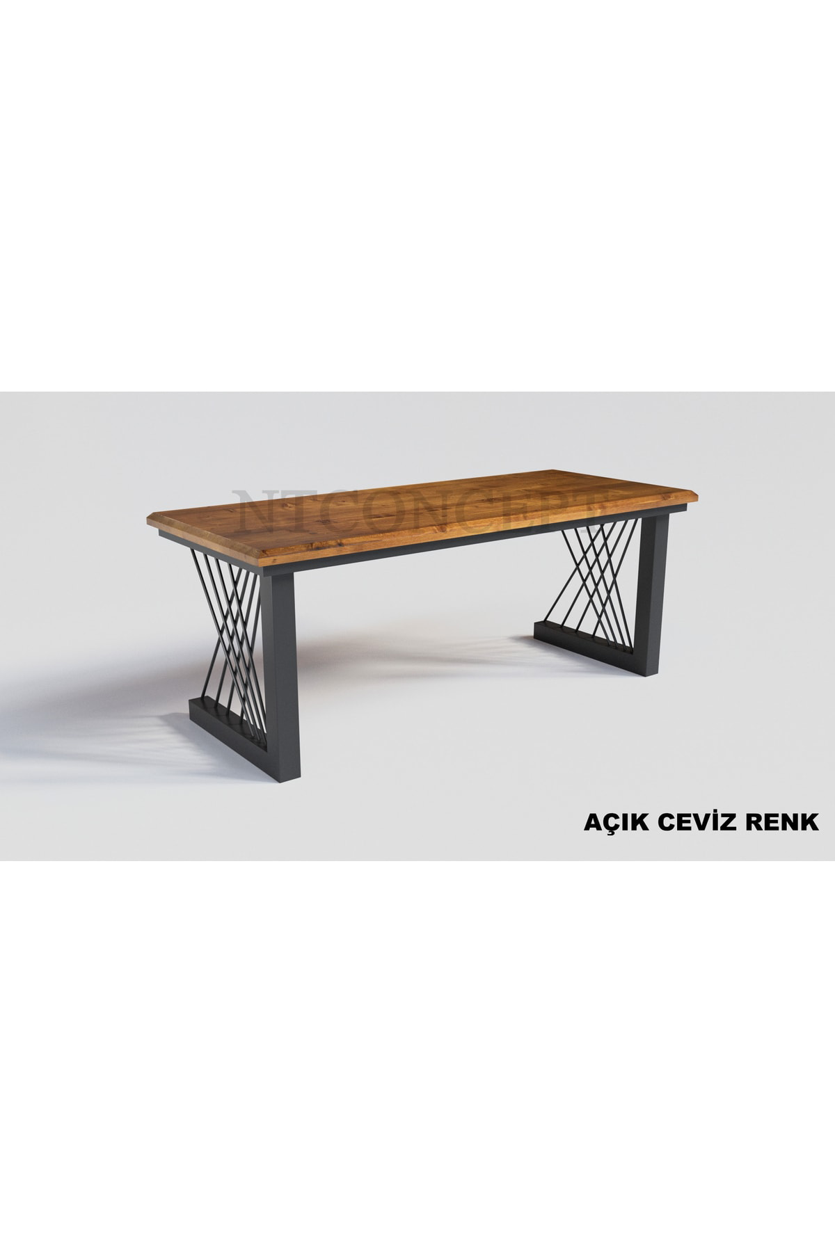 Nt Concept Tron Ntconcept Masif Ağaç Ofis Ve Çalişma Masasi(75Cm-200Cm)