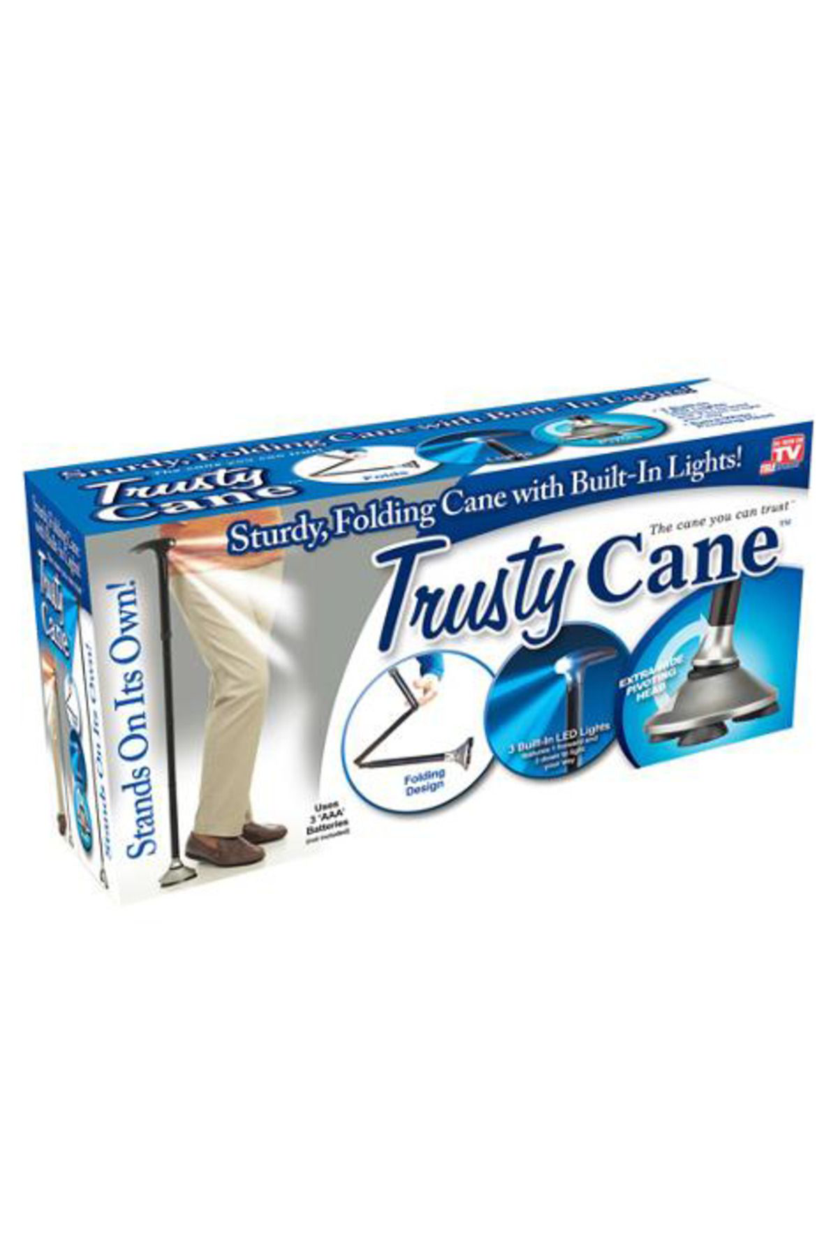 K&A Trusty Cane Güvenilir Katlanabilir İşikli Baston