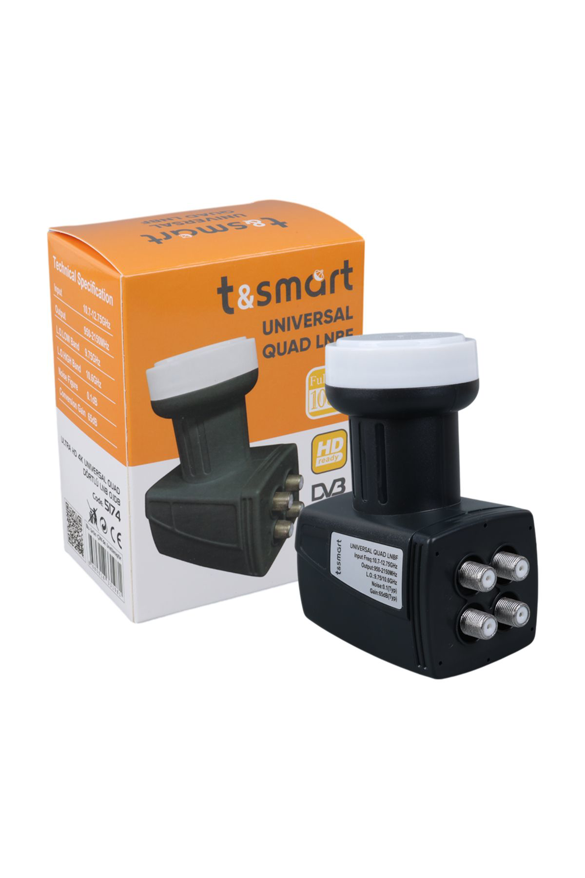 Ok Aksesuar Tsmart 0.1Db Ultra Hd 4K Universal Quad Dört Çikişli Lnb Go506021