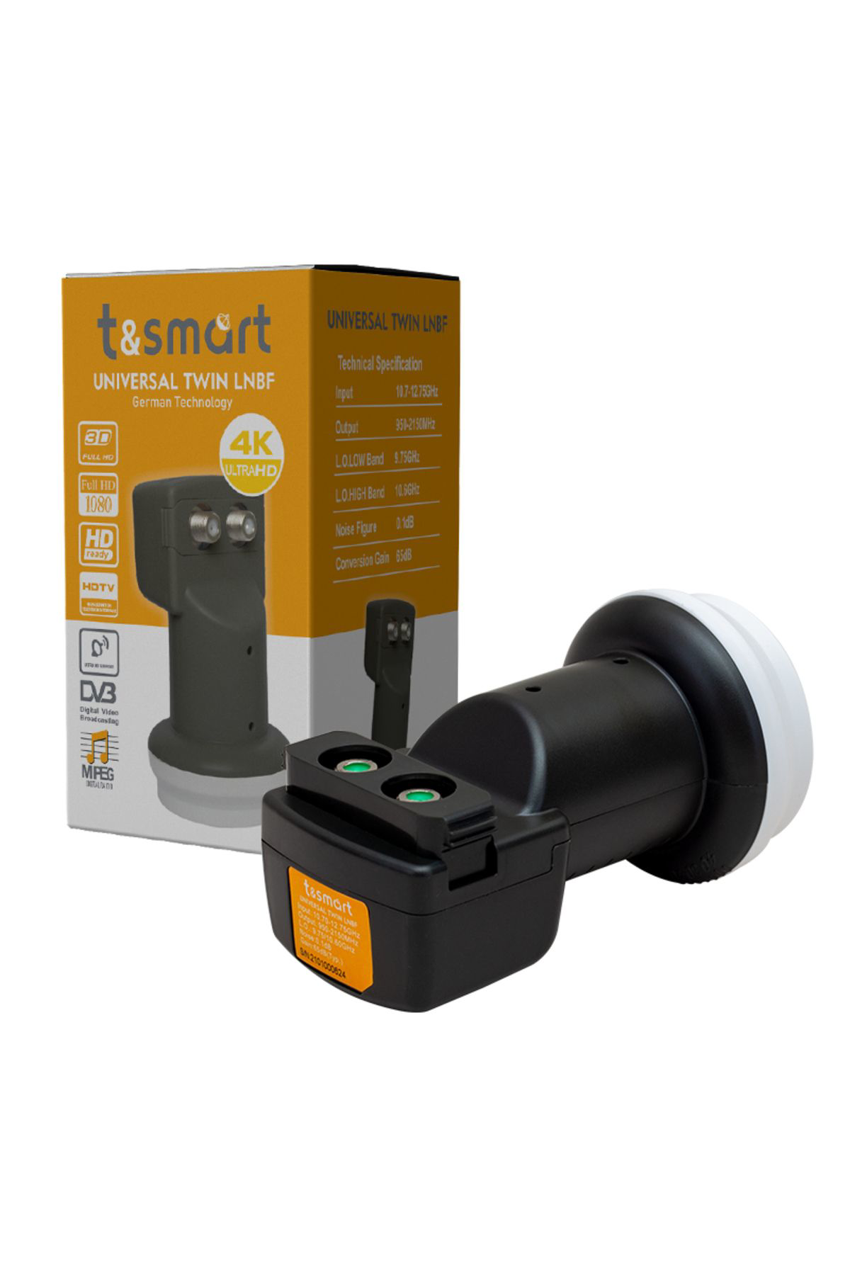 Ok Aksesuar Tsmart 0.1Db Ultra Hd 4K Universal Twin Çift Çikişli Lnb Go506021