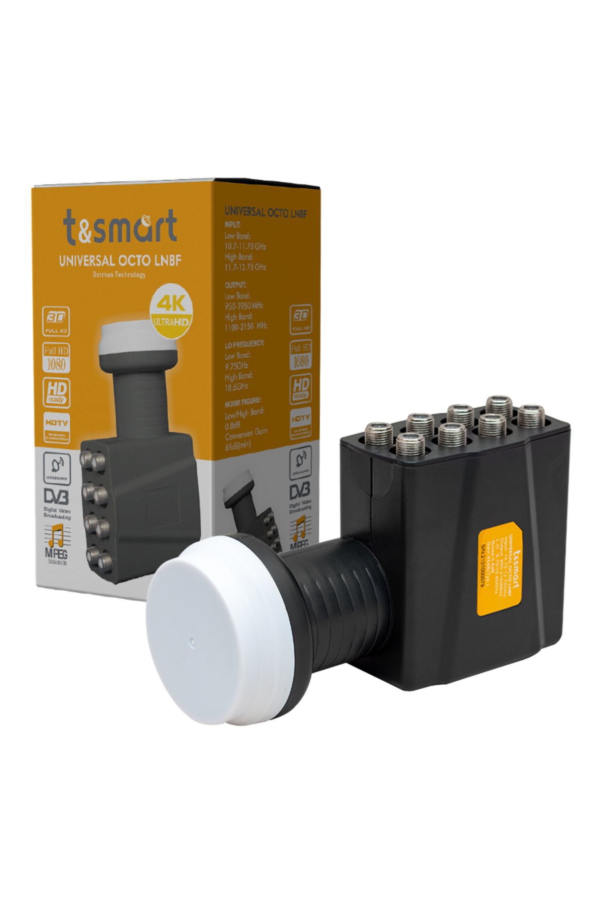 Ok Aksesuar Tsmart 0.8Db Ultra Hd 4K Universal Octo Sekiz Çikişli Lnb Go50607