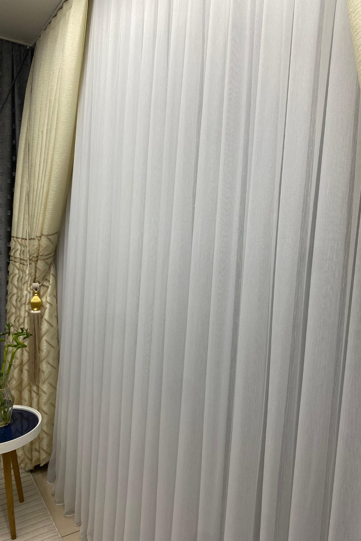 Özgün Home Tül Perde Ekru