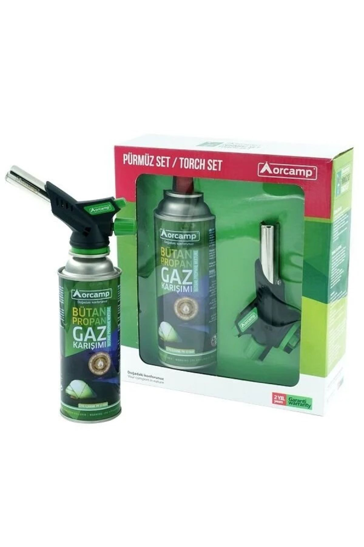Ok Aksesuar Turbo Torch Pürmüz Çakmak Ve Kartuş Set Go50602515470