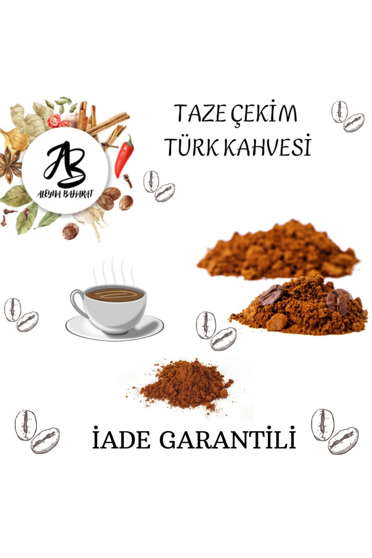 Aleyna Bitkisel Türk Kahvesi 250 G Taze Çekilmiş (Tereddütsüz İade)