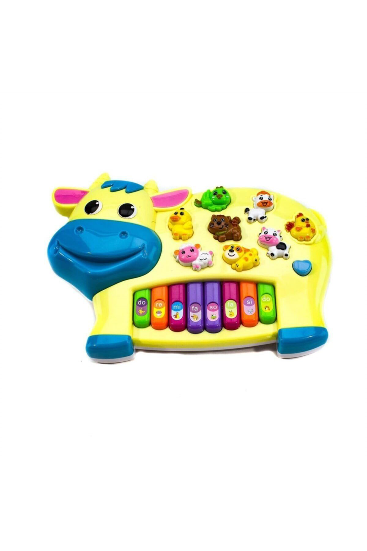 Can Ali Toys Türkçe Müzikli Eğitici İnek Figürlü Piyano Çiftlik Hayvanlari - B
