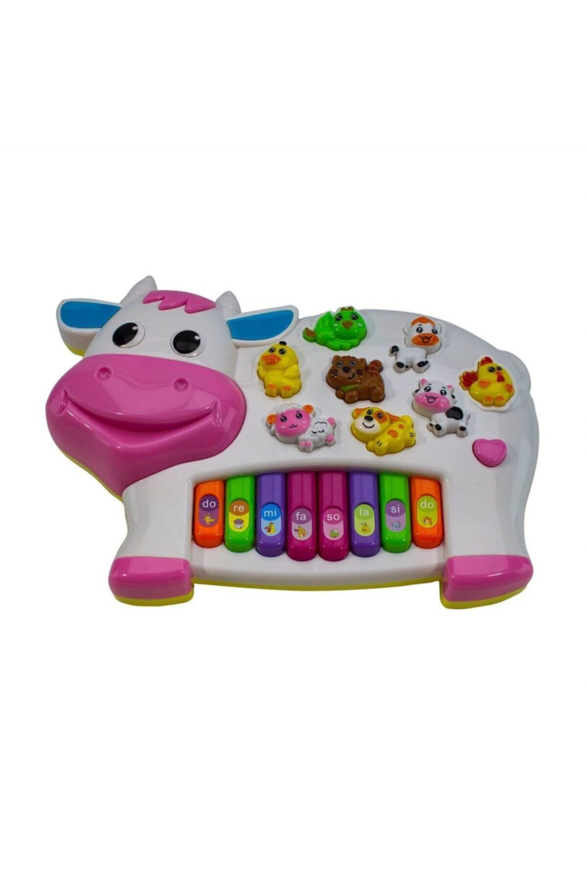 Can Ali Toys Türkçe Müzikli Eğitici İnek Figürlü Piyano Çiftlik Hayvanlari - B