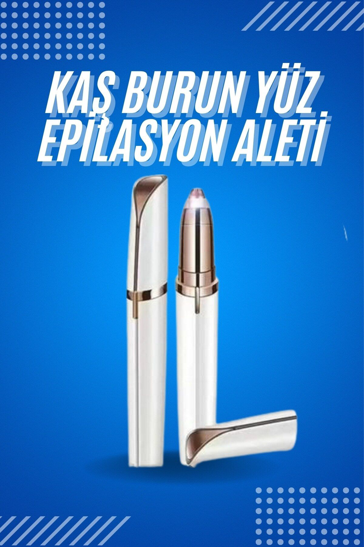 Teknorot Tüy Kil Alma Kaş Biyik Unisex Yüz Bakim Epilasyon Aleti Pilli