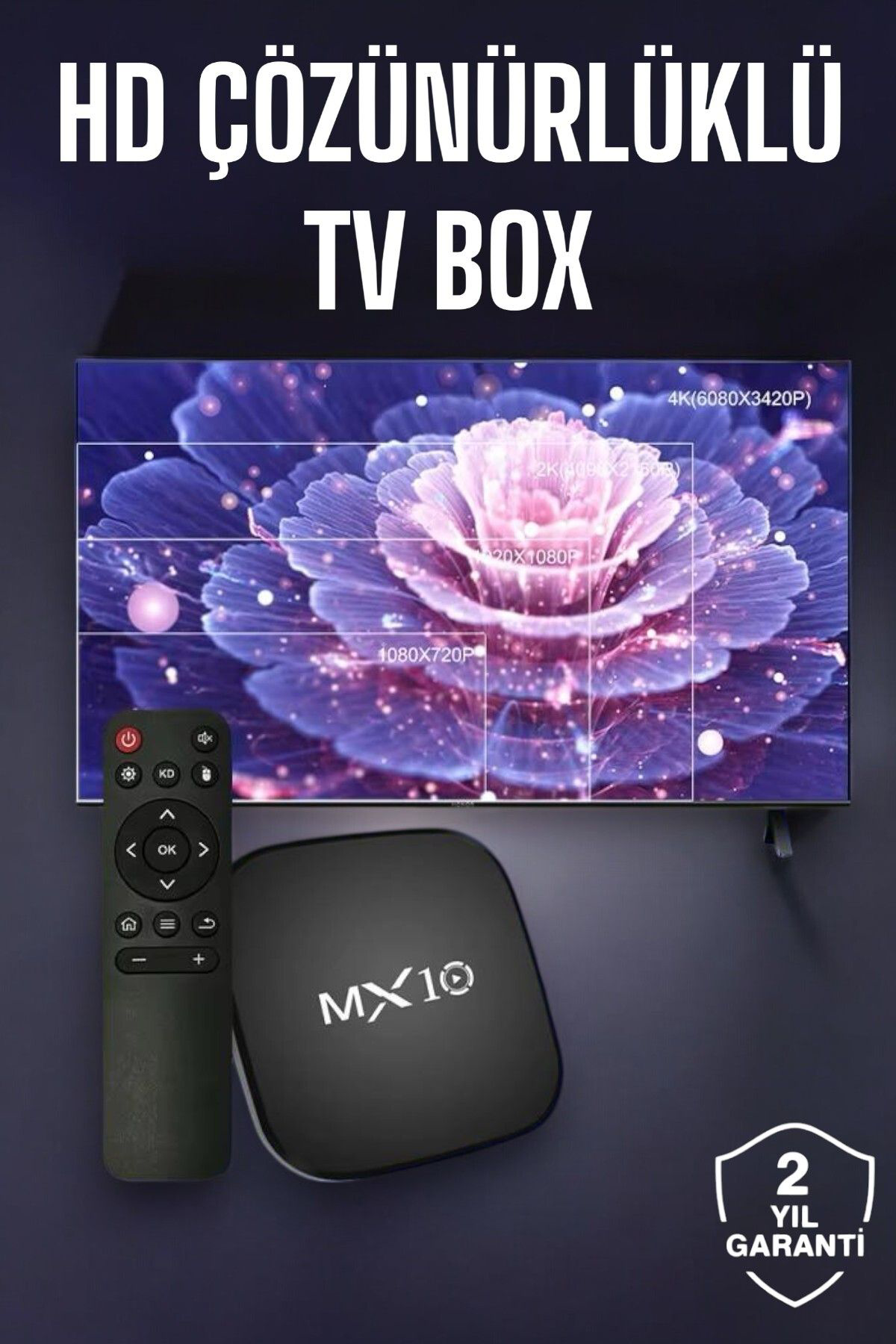 Astraltech Tv Box Android Uyumlu 4 Çekirdekli Wifi Bağlantili 4K