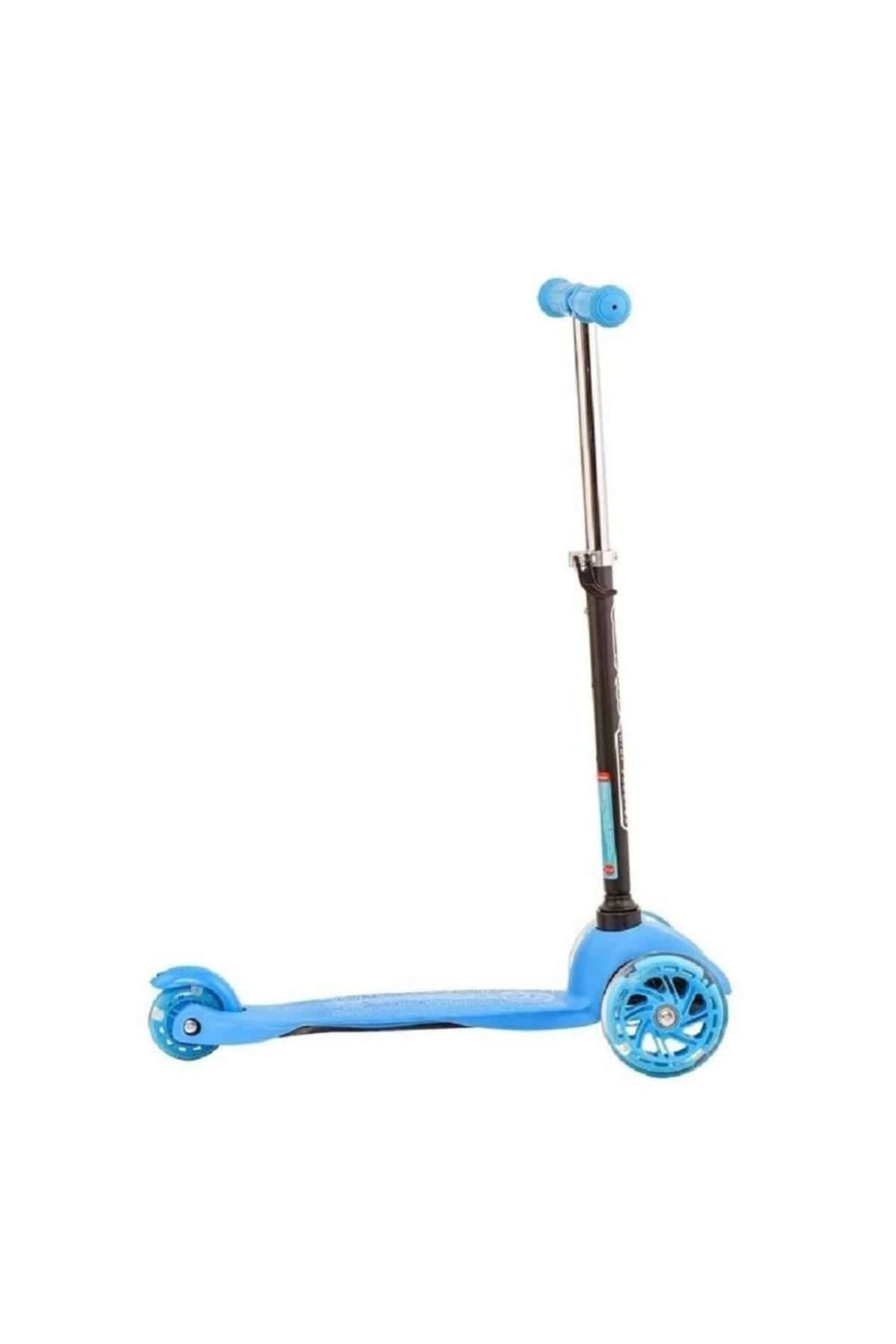 Yusuftex Twist İşikli Scooter Mavi 40 Kg Kadar