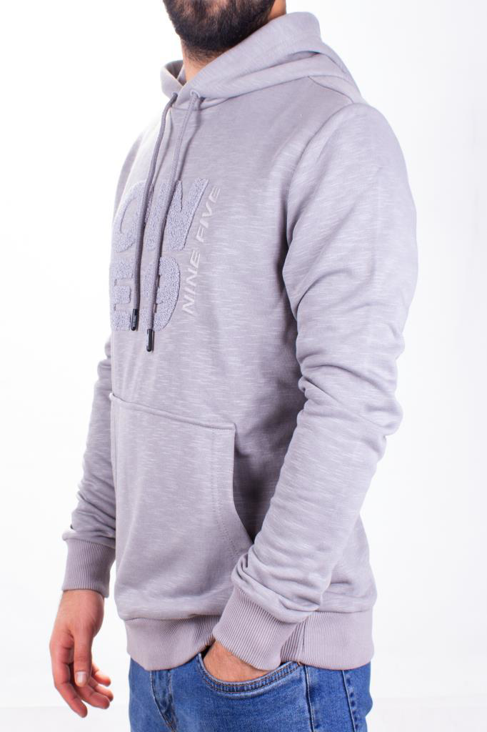 Twister Jeans Twister 1931 Gri Kapüşonlu Erkek Sweatshirt