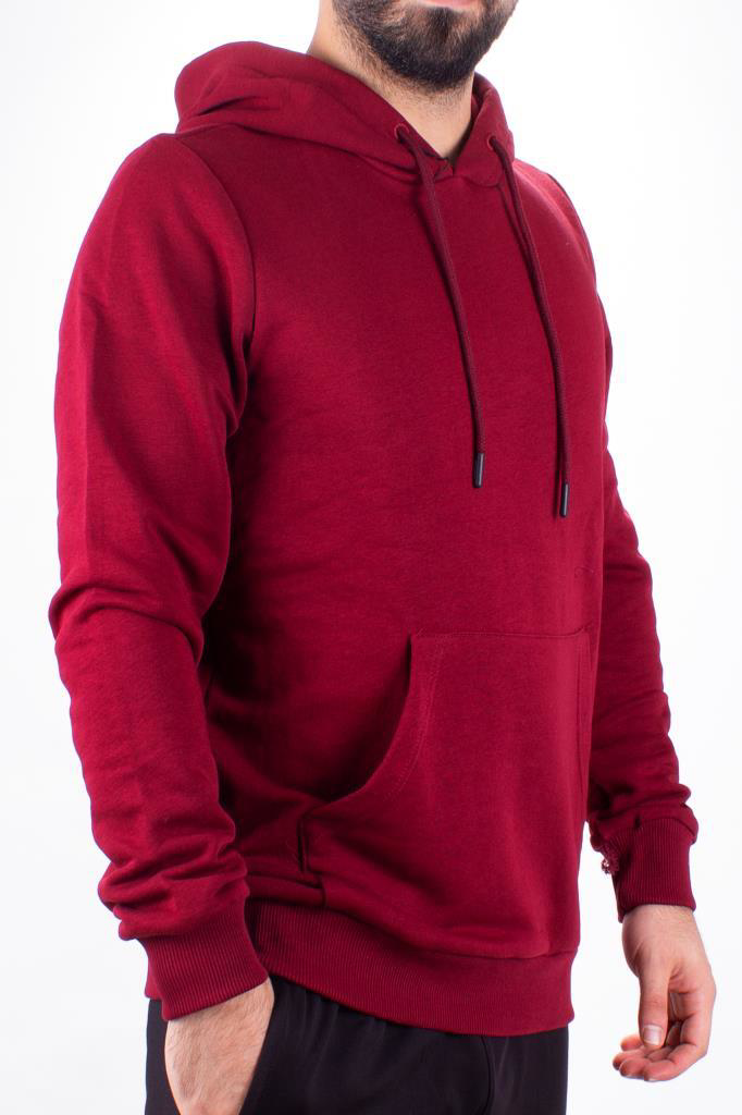 Twister Jeans Twister 2732 Bordo Kapüşonlu Erkek Sweatshirt
