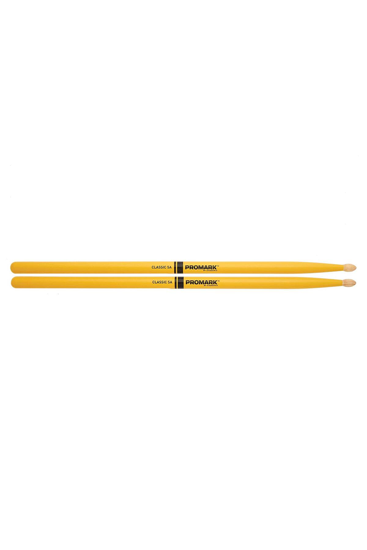 Pro-Mark Tx5aw-Yellow Baget 5A Hickory Sari Sari Renkli Hickory Baget