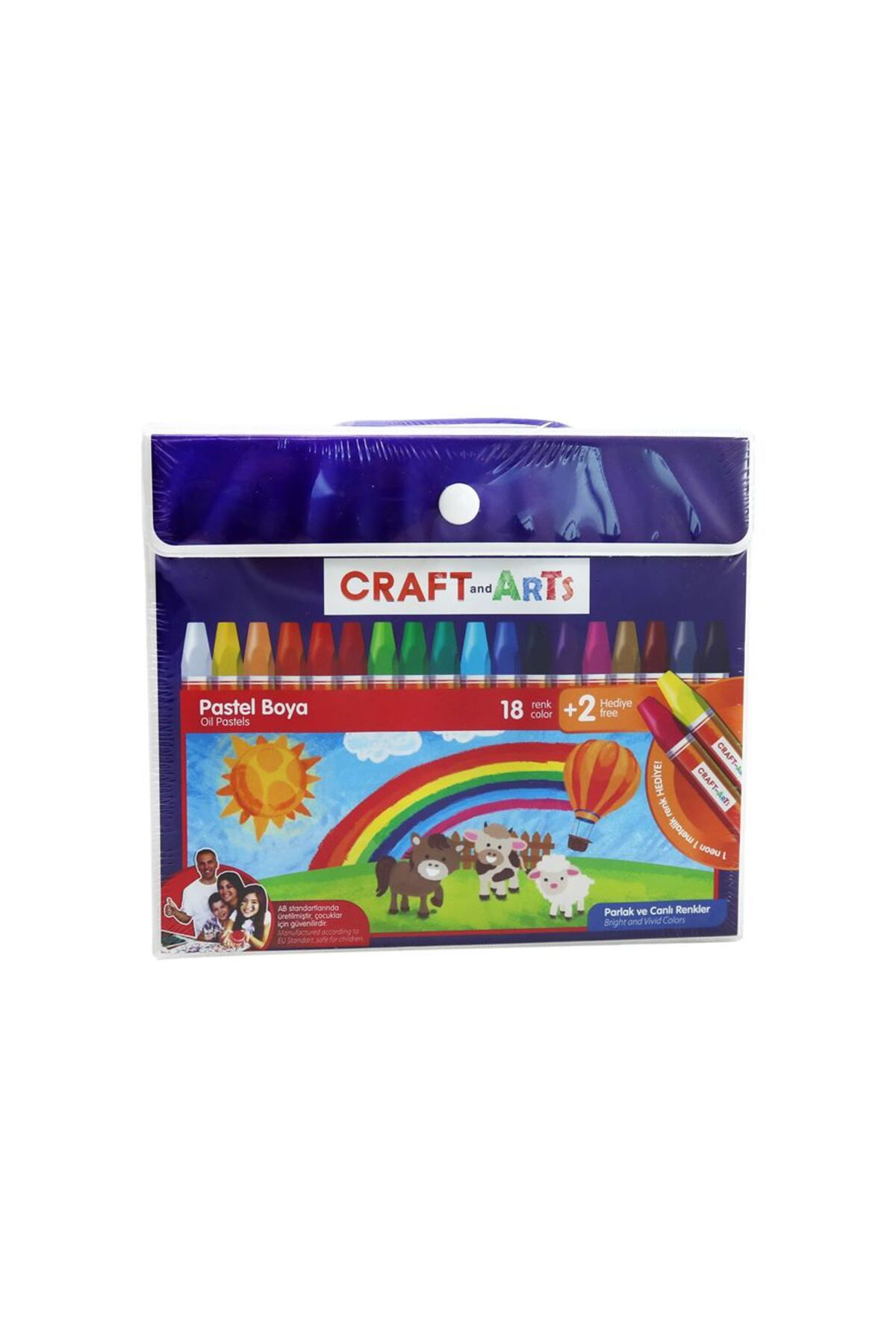 Craft And Arts U1518 18 2 Renk Çantali Pastel Boya