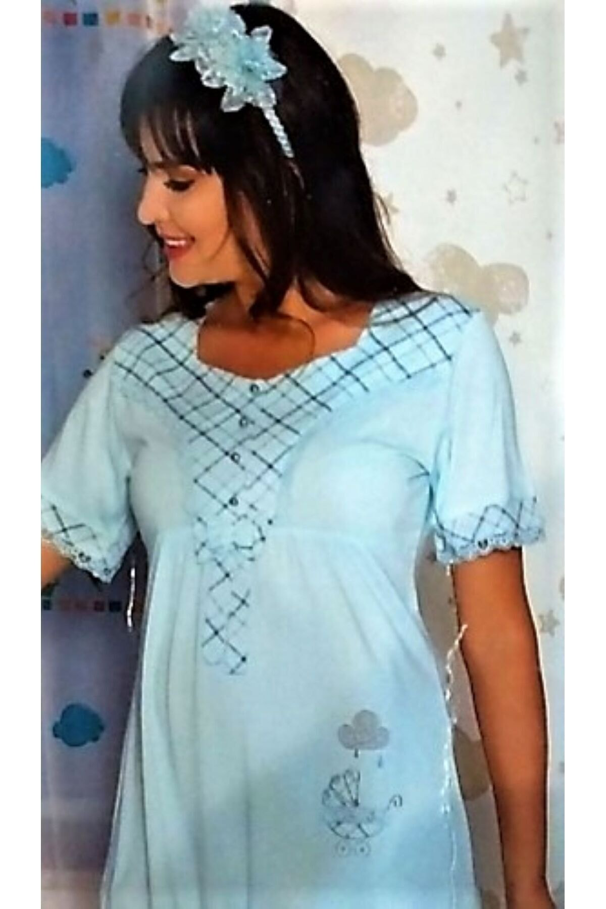 Flz Üçlü Lohusa Pijama Takimi Mint