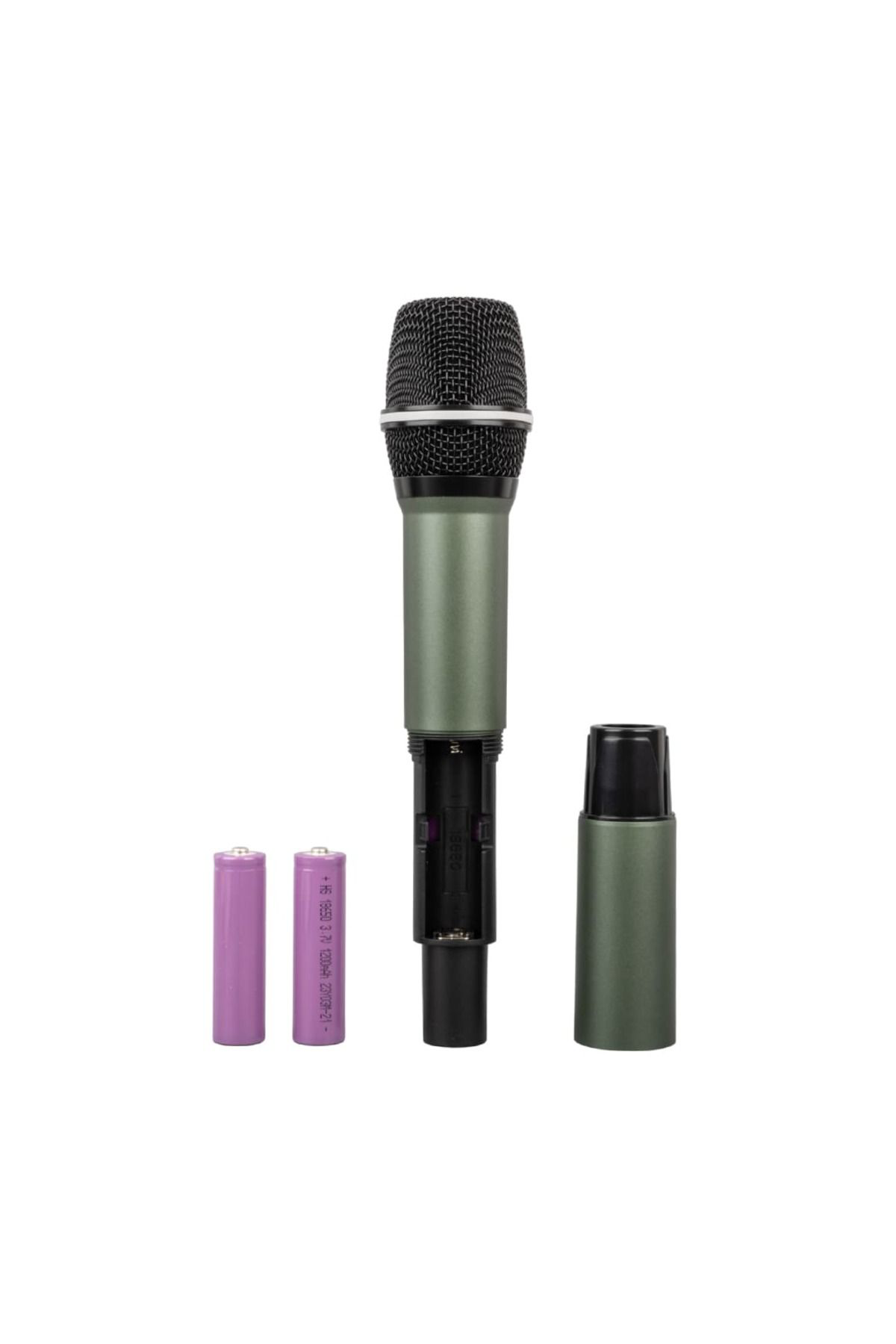 Ok Aksesuar Uhf Ekranli 1 El Kablosuz Telsi̇z Mi̇krofon Cp-111