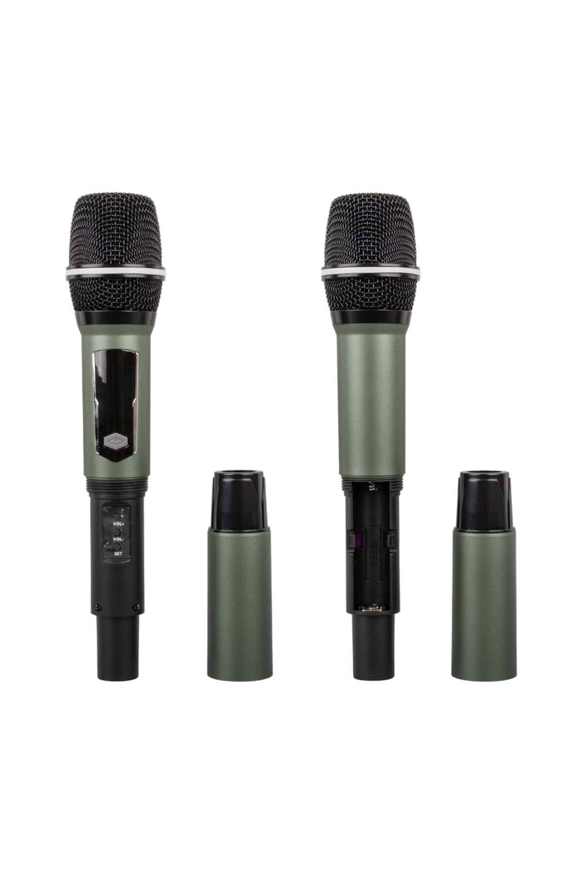 Ok Aksesuar Uhf Ekranli 1 El Kablosuz Telsi̇z Mi̇krofon Cp-111