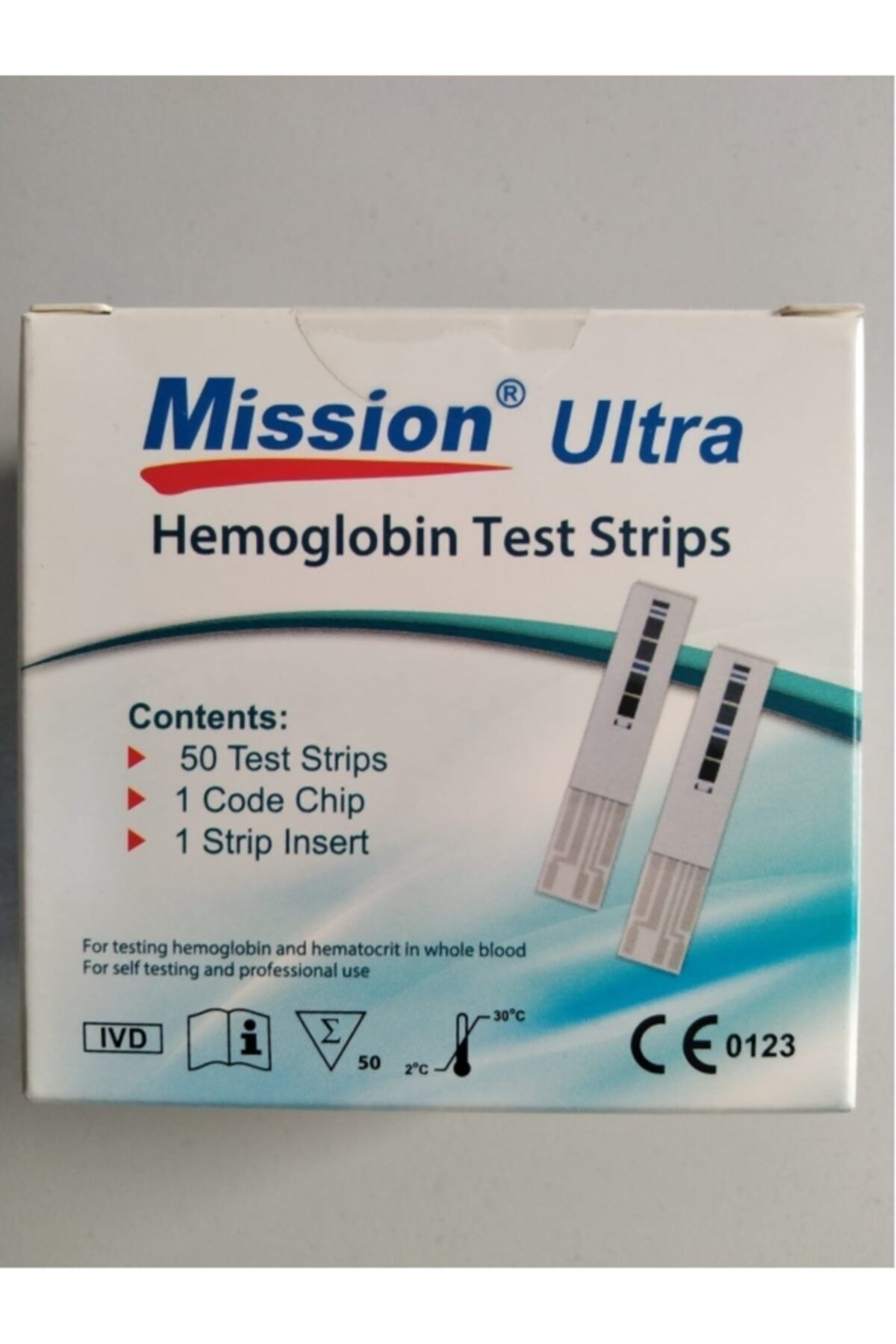 Mission Ultra Hemoglobin / Hct Ölçüm Stribi 100 Test (+100 Adet Lanset)