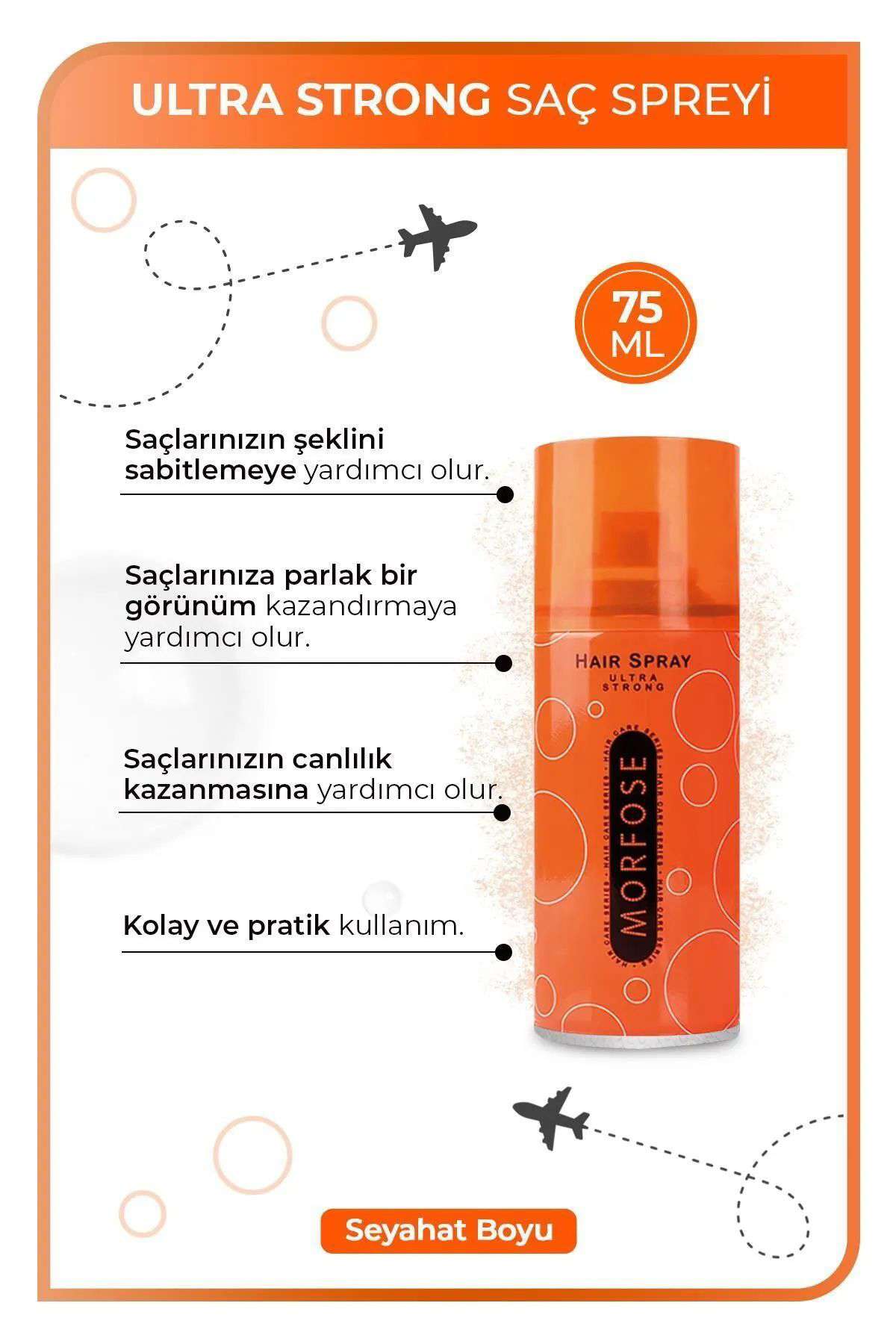 Just Cheap Store Ultra Strong Saç Spreyi 75 Ml - Güçlü Tutuş - Mrfs