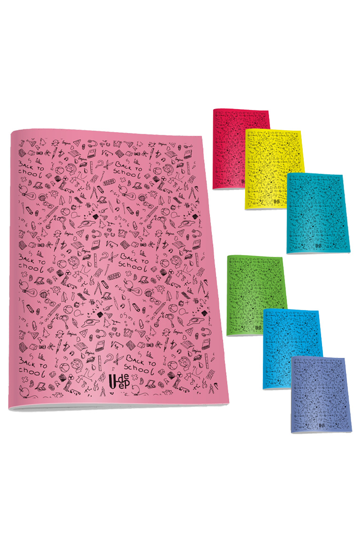 Just Cheap Store Umut U-Deep A5 Pp Kapak Defter 40 Yaprak Kareli 12'Li