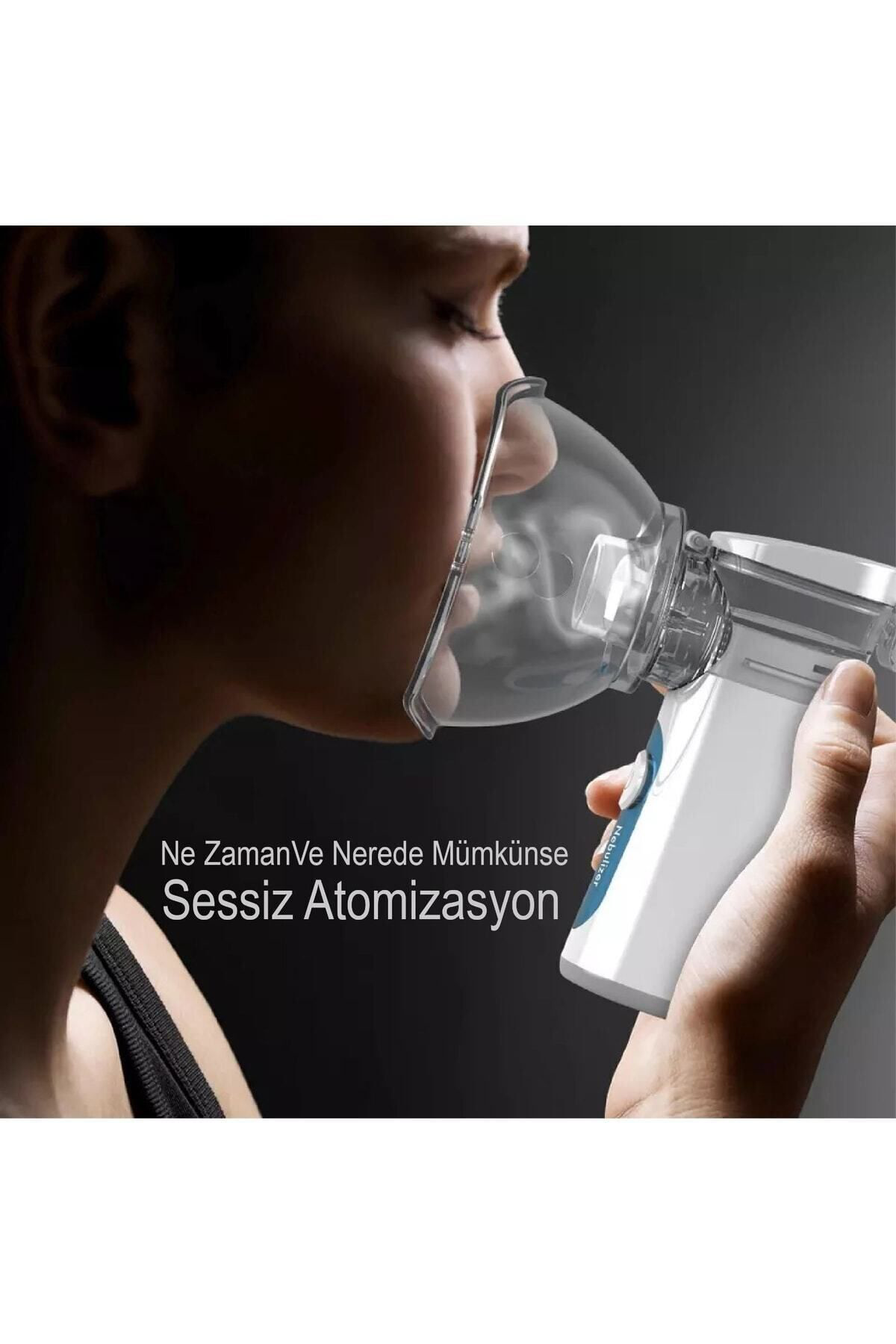 Freely Un300 Taşinabilir Mesh Nebulizatör Pilli Ve Elektrikle Kullanim