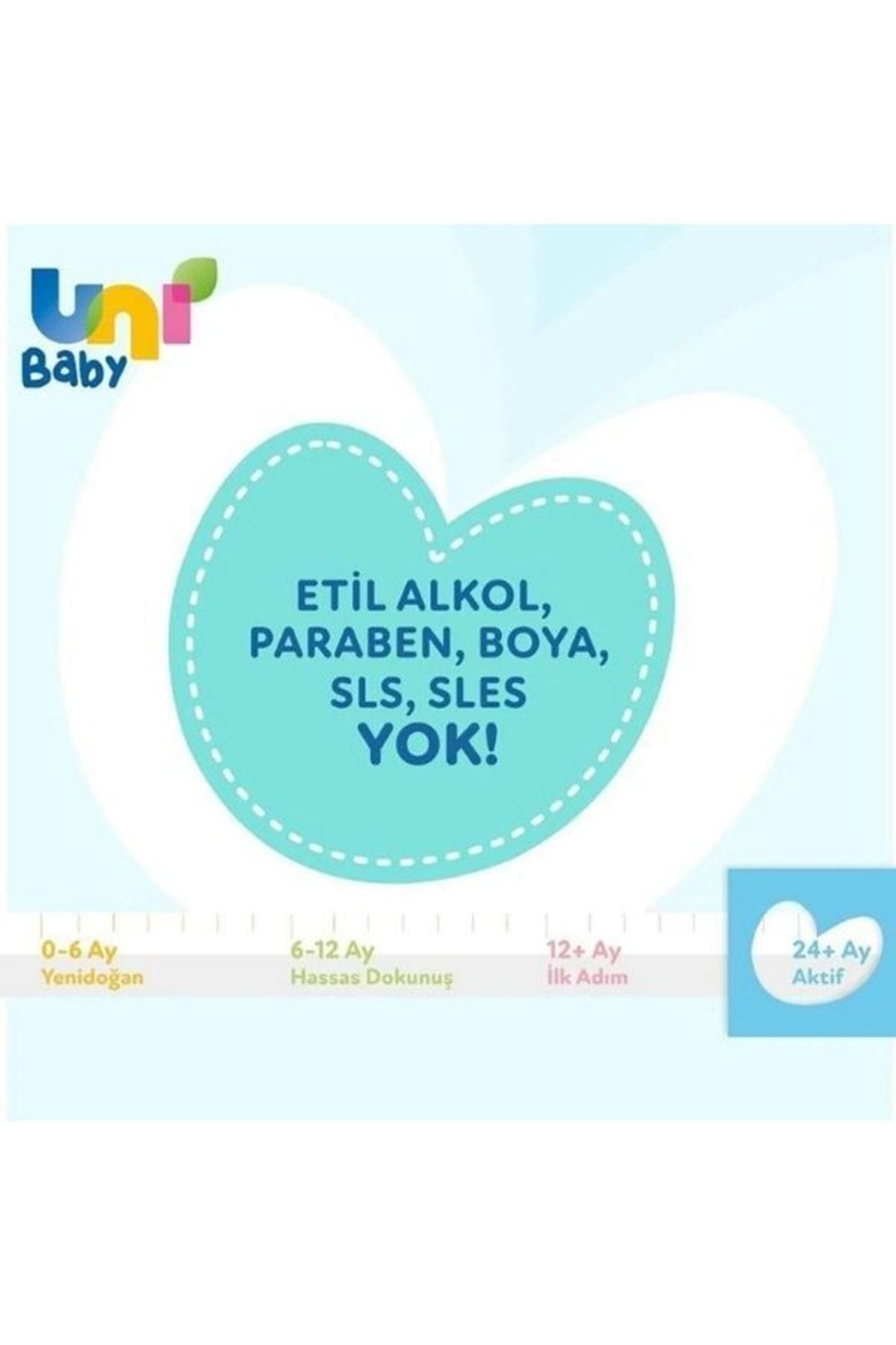 Uni Baby  Aktif Sensitive İslak Havlu 6X52li 312 Yaprak
