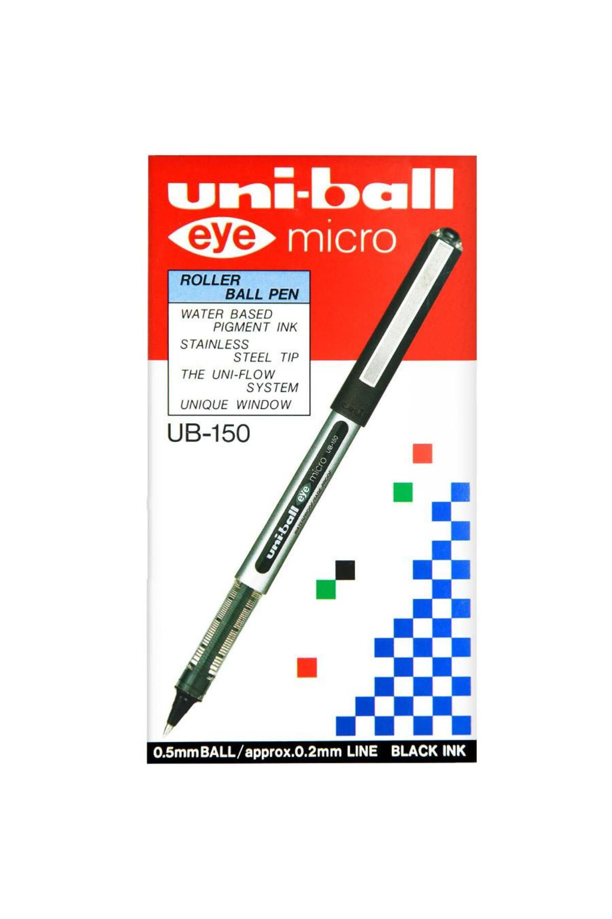 Uni-Ball Uni-Ball Ub-150 Eye Micro Roller Kalem 0.5 Mm Siyah 12'Li Paket