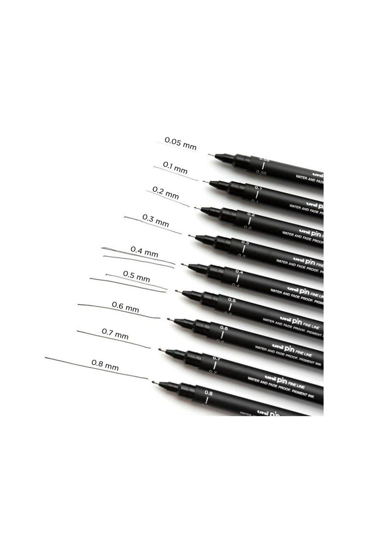 Maliko Uniball Pin Akrilik Uçlu Teknik Çizim Kalemi 0.7Mm