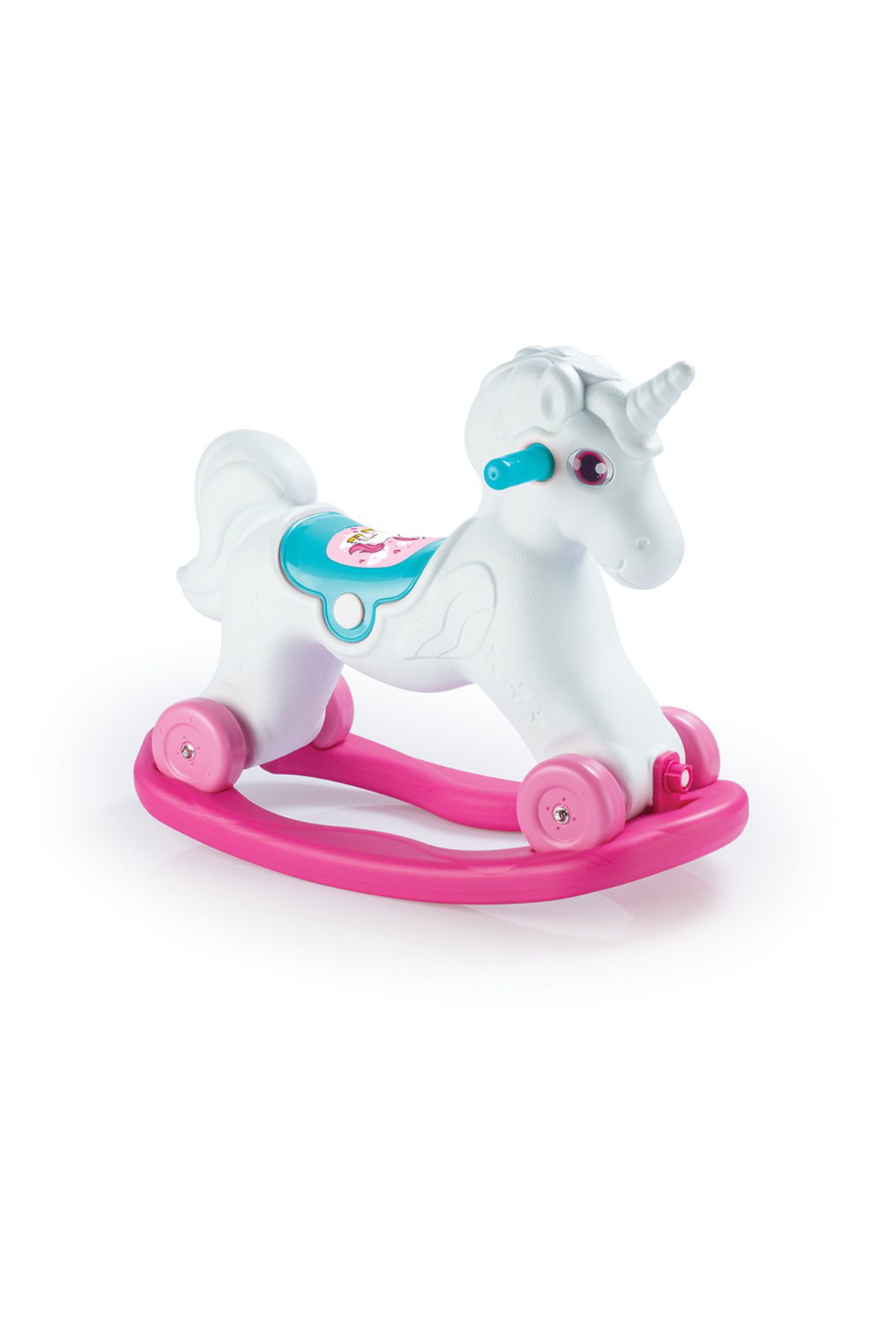 Dolu Unicorn Sallanan Tekerlekli At 2509