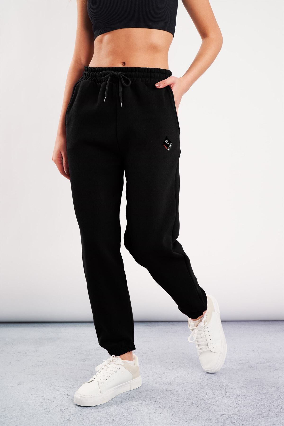 S'gizli Unisex 2İp Örme Kumaş Uv Baski Ciwi Eşofman Alt
