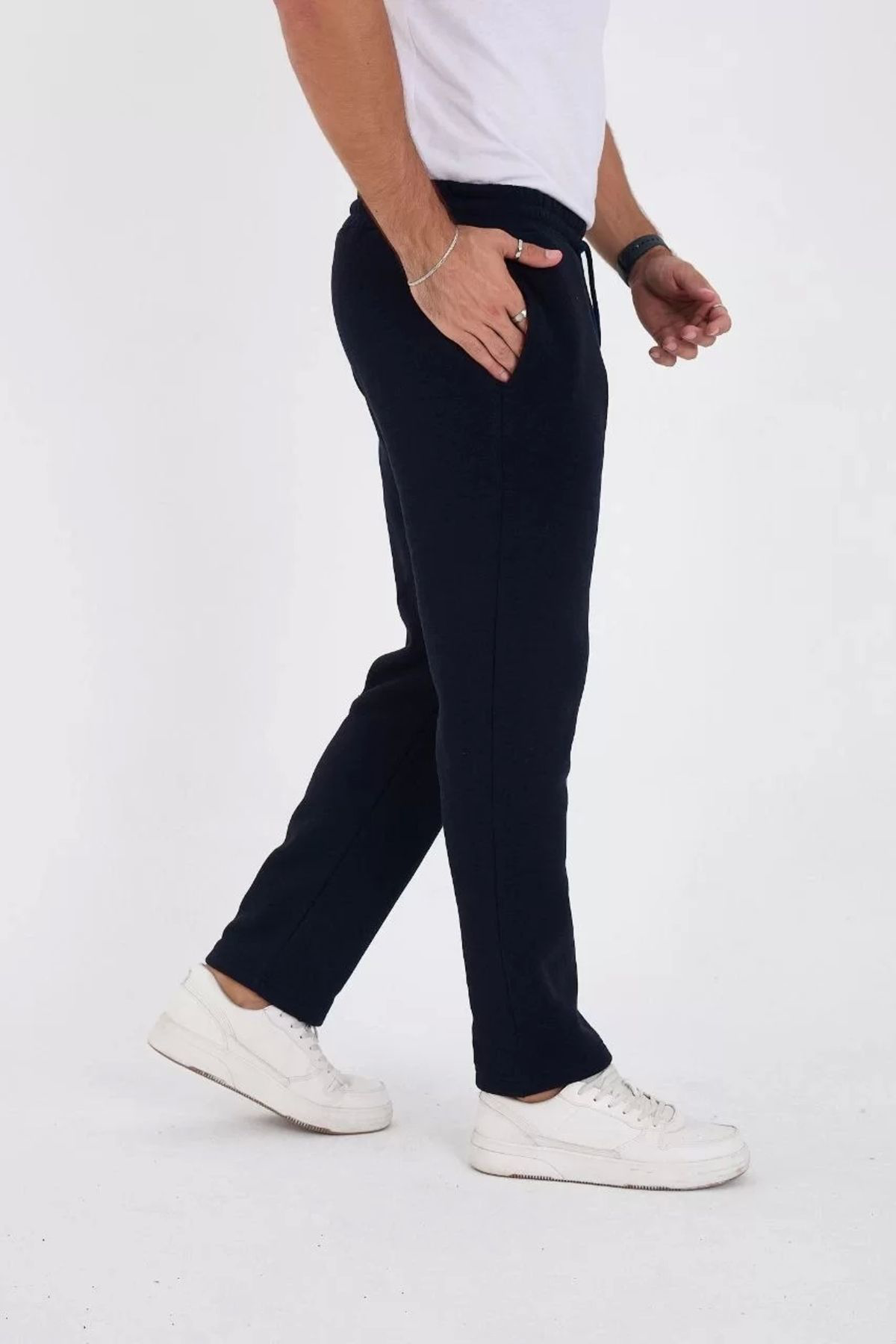 S'gizli Unisex Üç İplik Basic Eşofman Pantolon - Lacivert