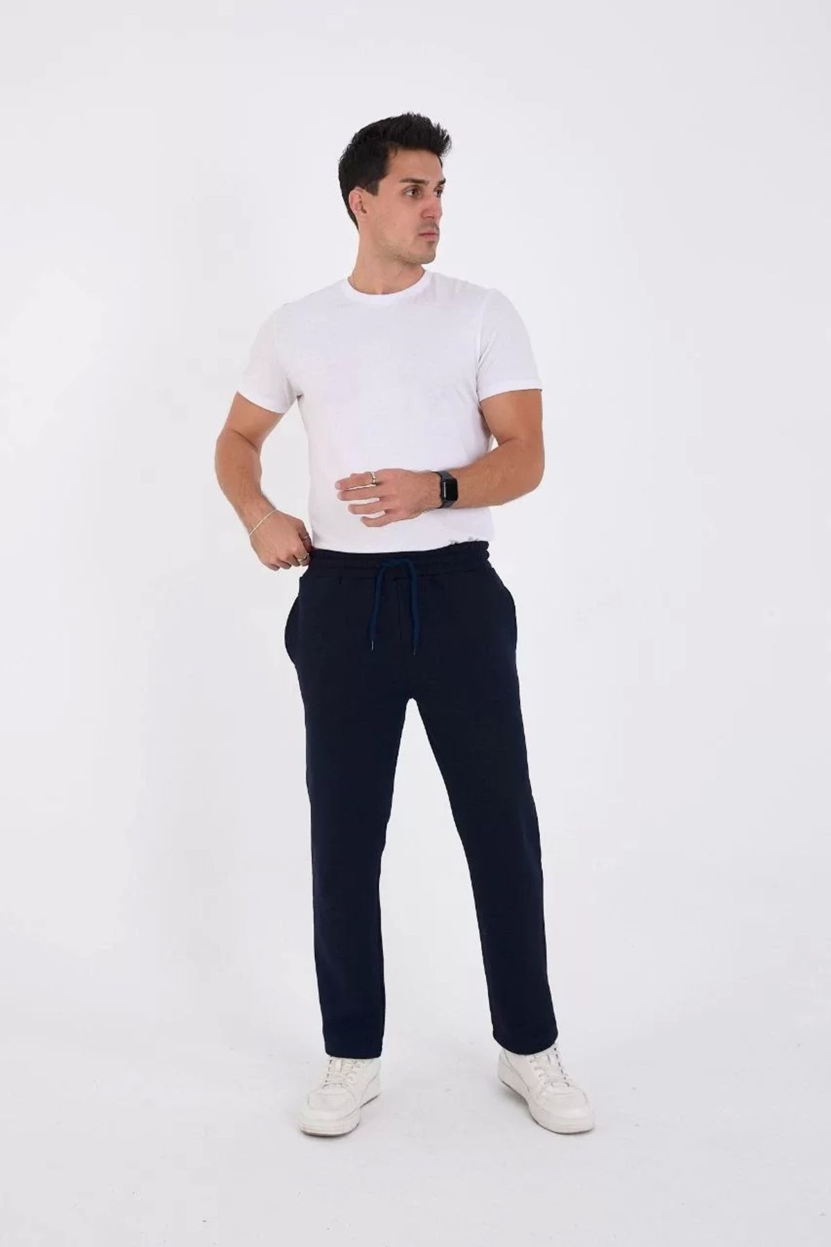 S'gizli Unisex Üç İplik Basic Eşofman Pantolon - Lacivert