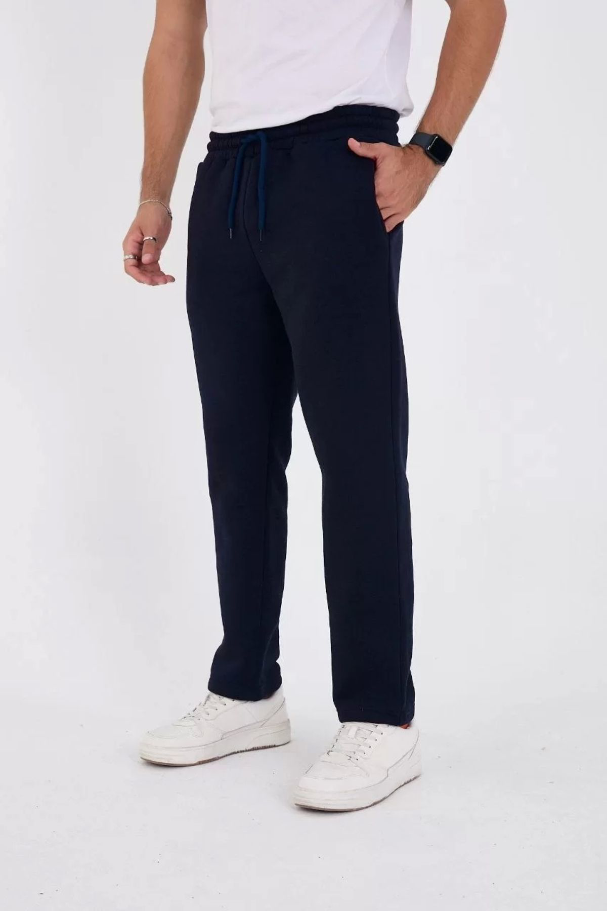 S'gizli Unisex Üç İplik Basic Eşofman Pantolon - Lacivert