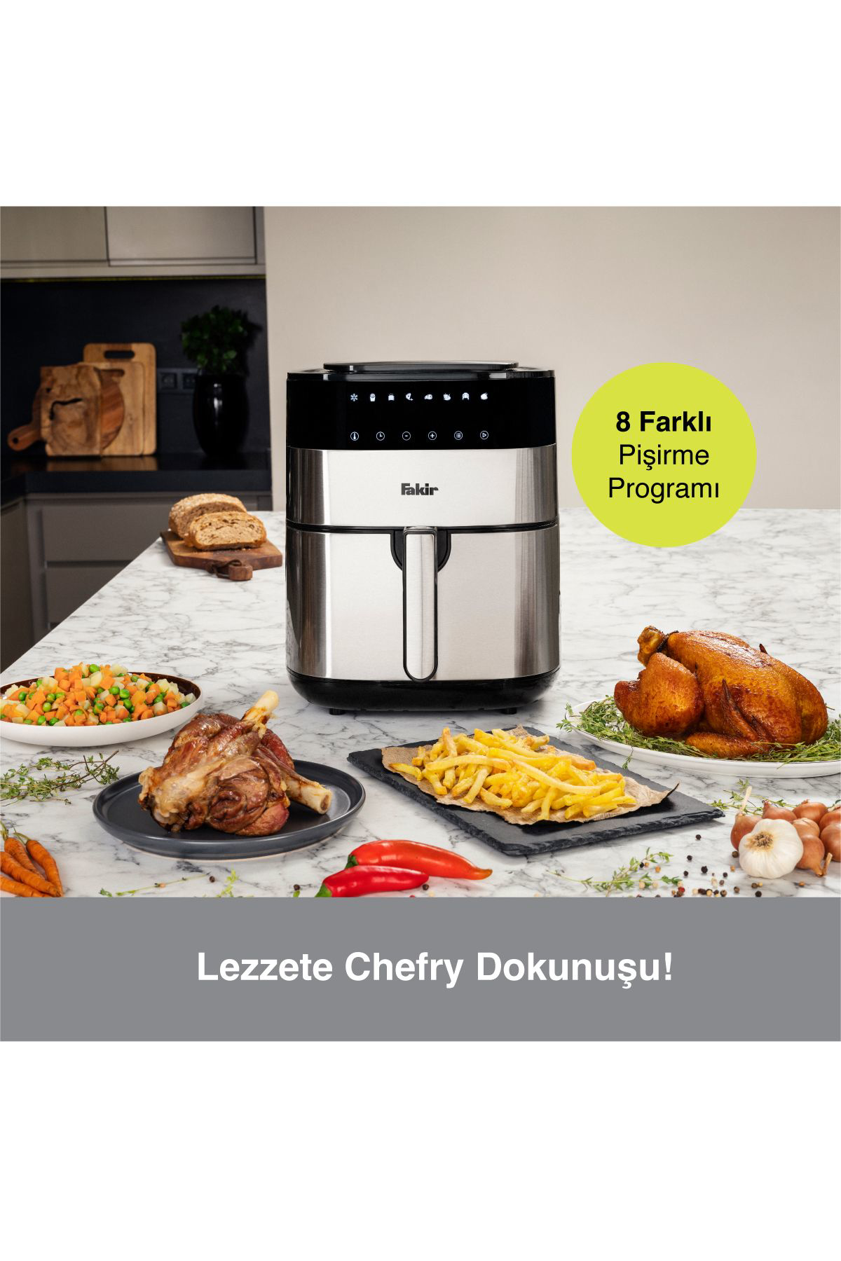 Fakir Uno Chefry Sicak Hava Fritözü / Airfryer 5 Litre Kapasite