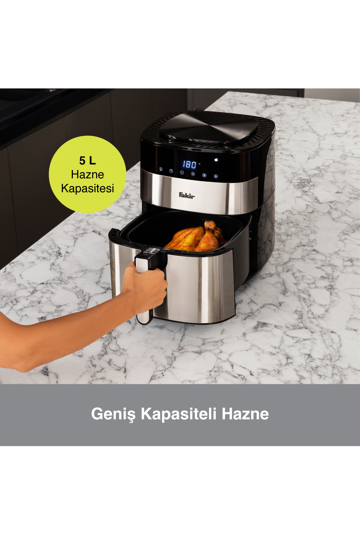 Fakir Uno Chefry Sicak Hava Fritözü / Airfryer 5 Litre Kapasite