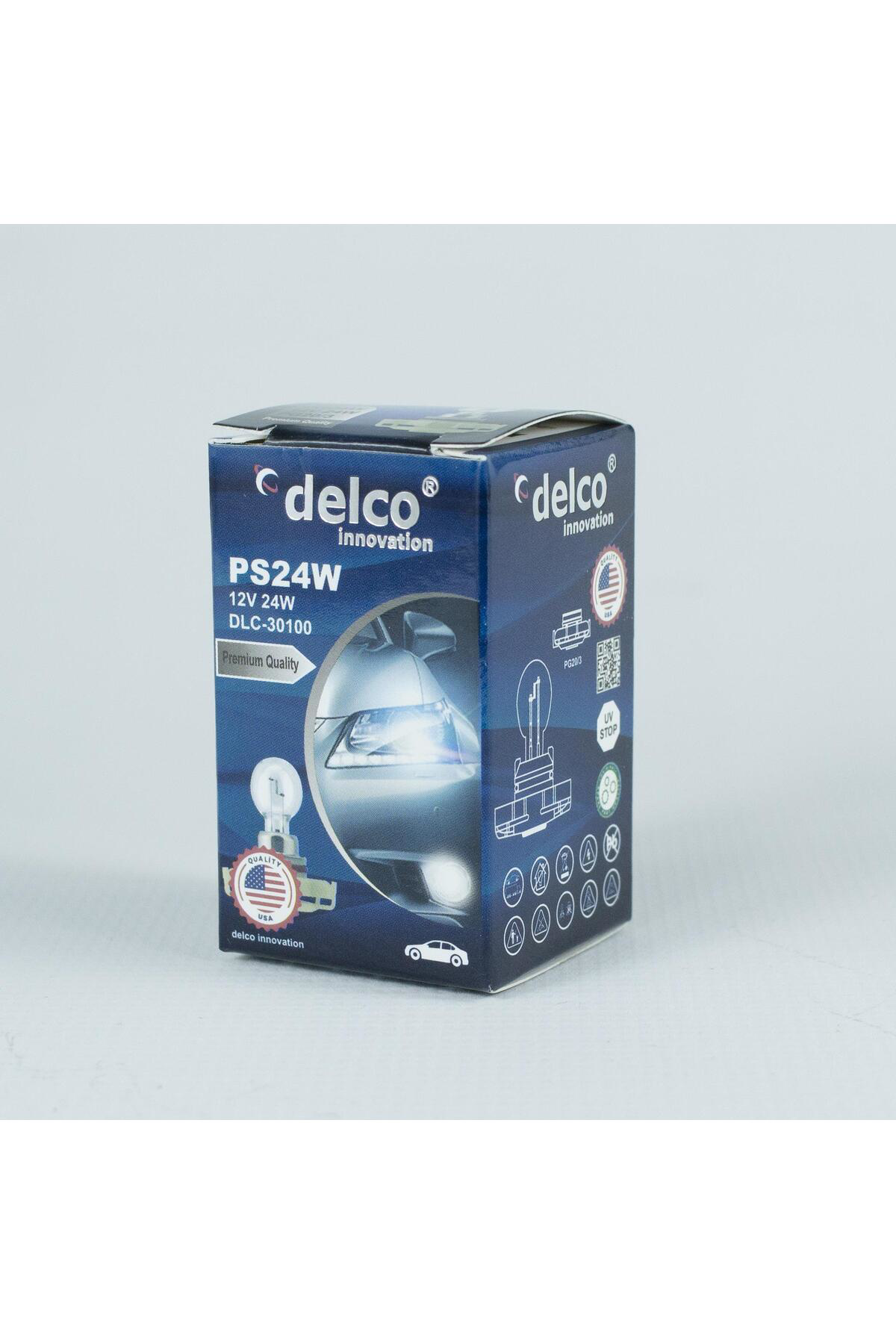 Delco U.S.A Gündüz Sürüş Ampulü 12 Volt Duylu Ps24w Pg20-3
