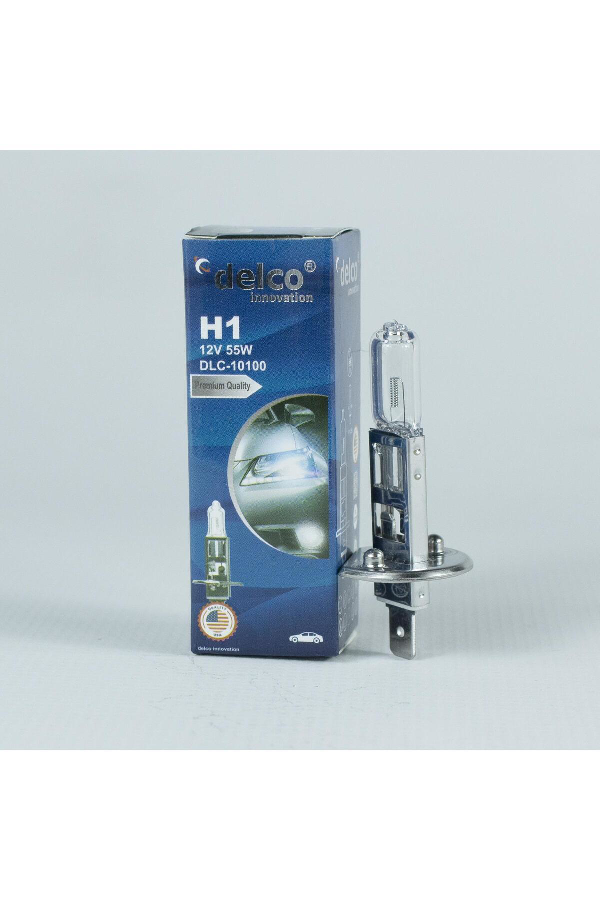 Delco U.S.A H1 Halogen Ampul 12 Volt 55W P14.5S 10 Adet