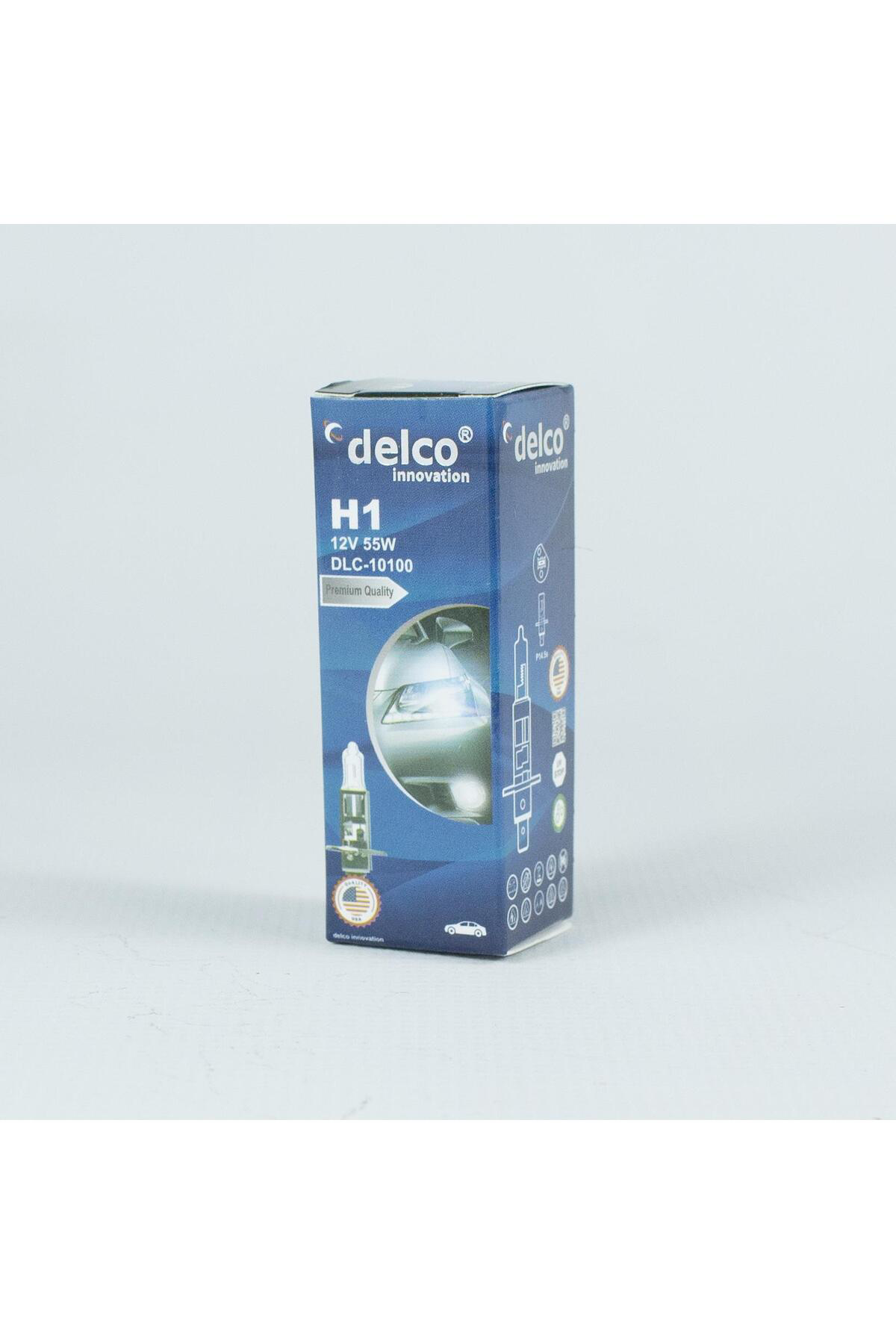 Delco U.S.A H1 Halogen Ampul 12 Volt 55W P14.5S 10 Adet