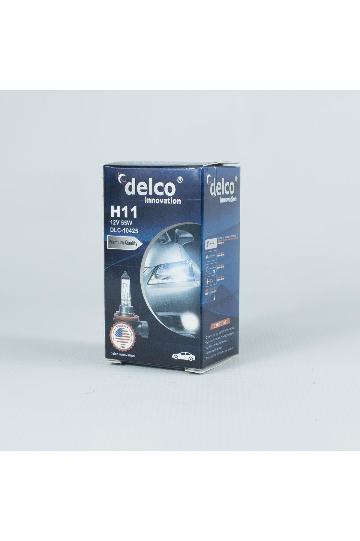 Delco U.S.A H11 Halogen Ampul 12 Volt 55W Pgj19-2 10 Adet