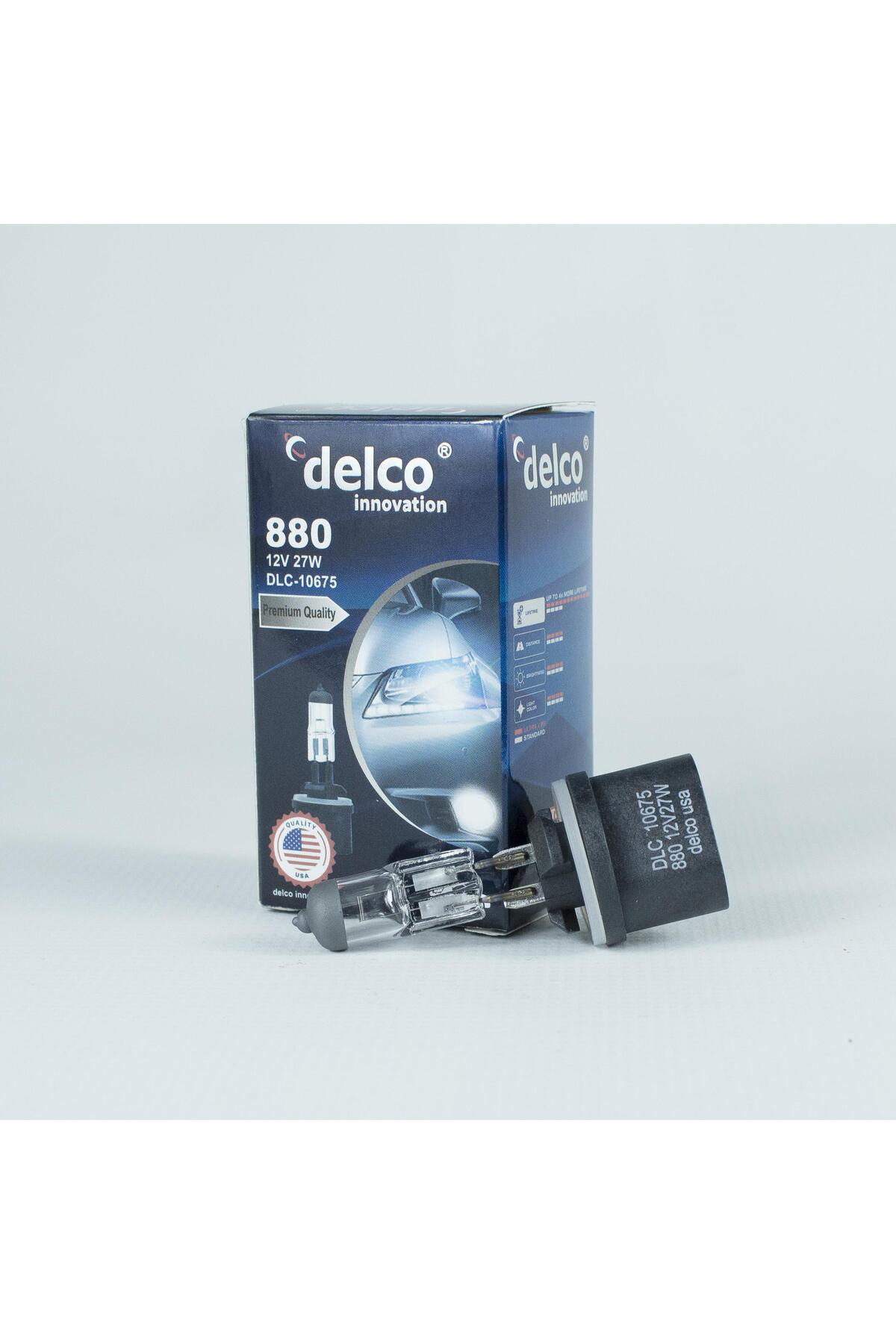 Delco U.S.A H27 881 Düz Soket Pg13 27W 12 Volt 10 Adet