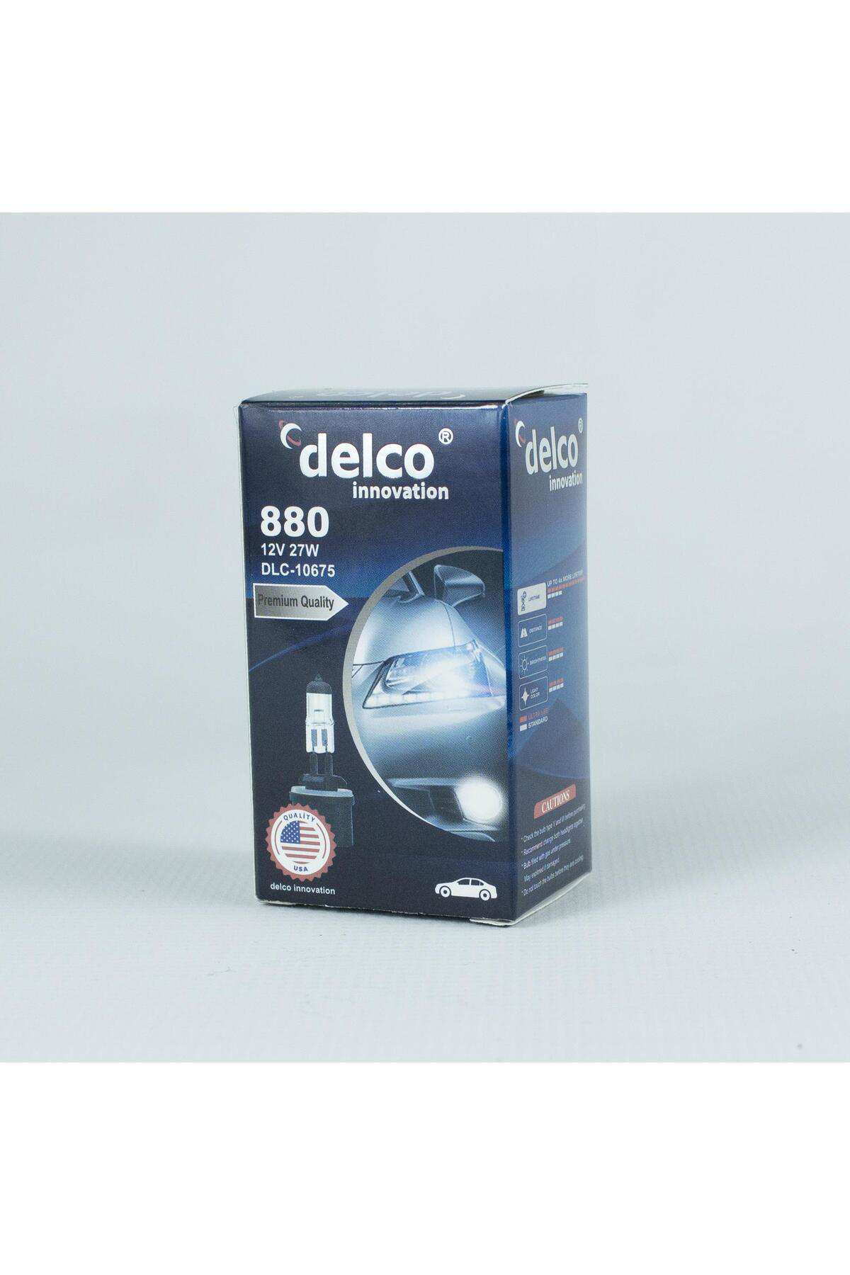 Delco U.S.A H27 881 Düz Soket Pg13 27W 12 Volt 10 Adet