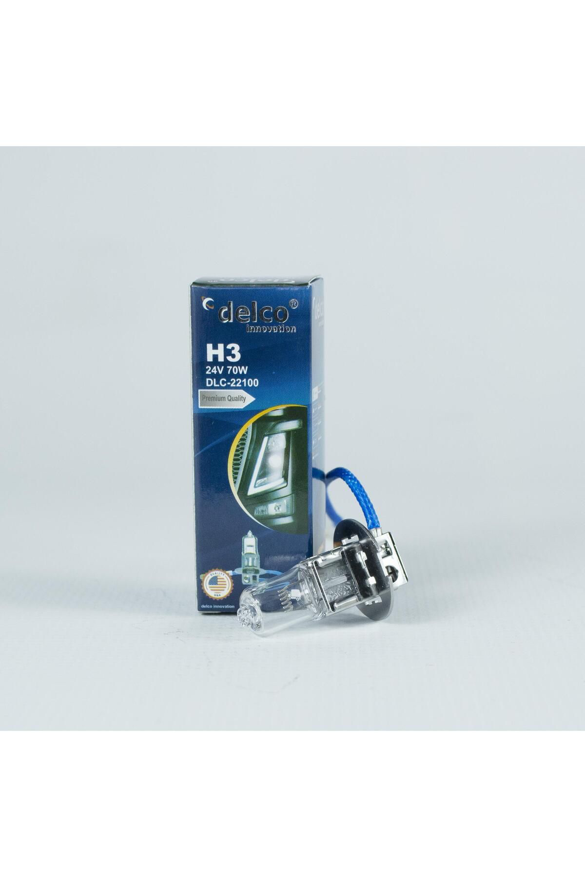 Delco U.S.A H3 24 Volt +%30 Fazla İşik Halogen Ampul Pk22s 10 Adet