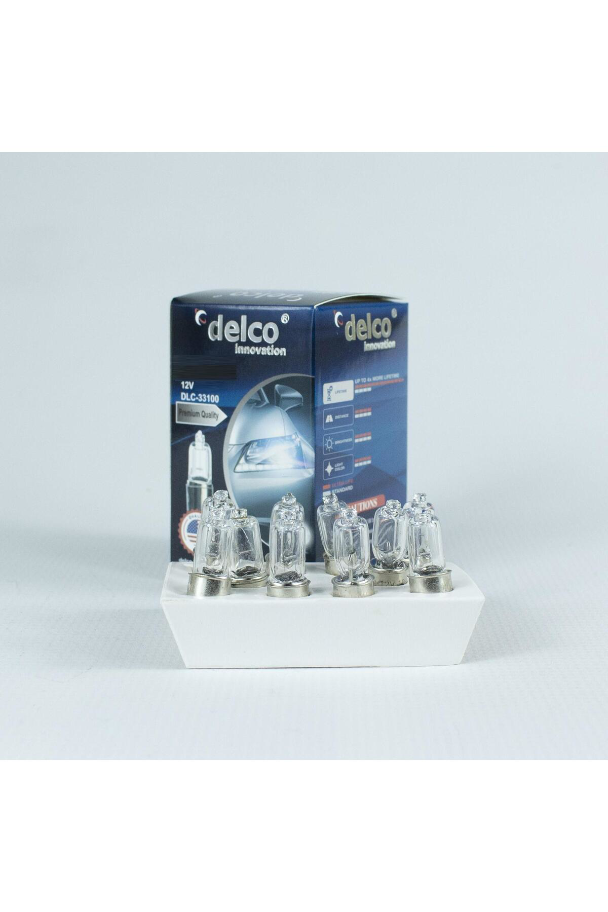 Delco U.S.A H6 Halogen Park Ampulü 6W 12 Volt 10 Adet