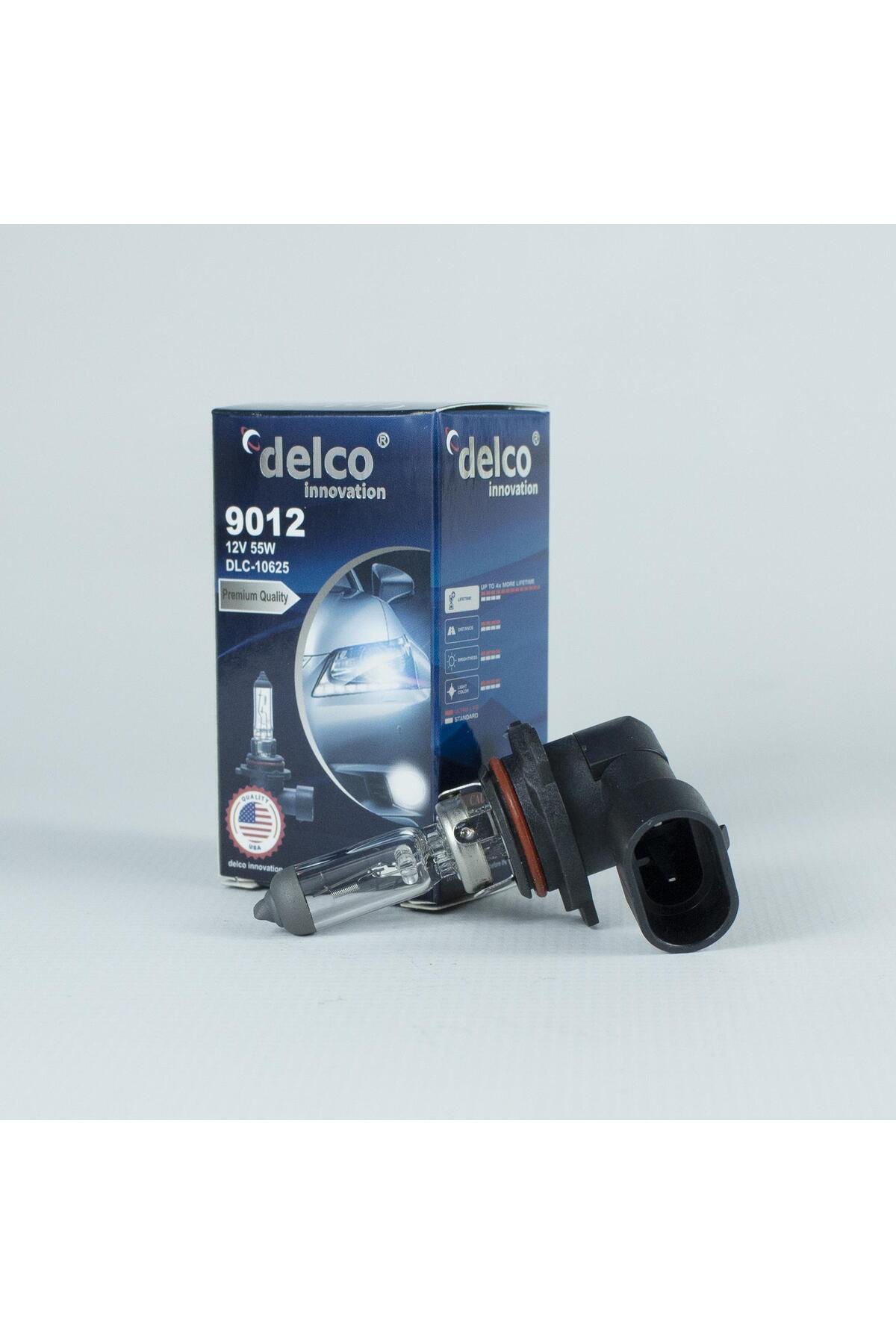 Delco U.S.A Hir2 9012 Halogen Ampul 12 Volt 55W Pgj19-3 10 Adet