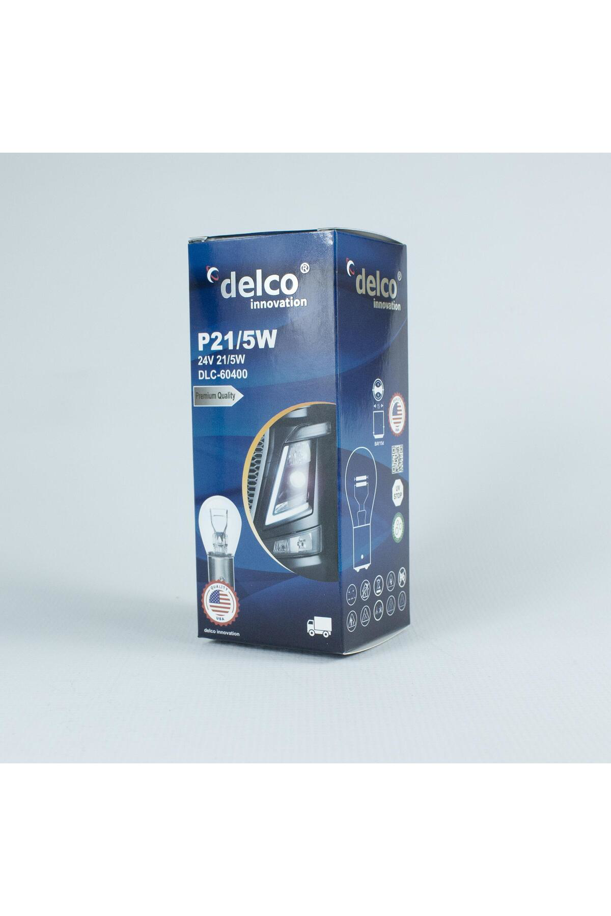 Delco U.S.A P21/5W 24 Volt 1016 Halogen Ampul Bay15d 10 Adet